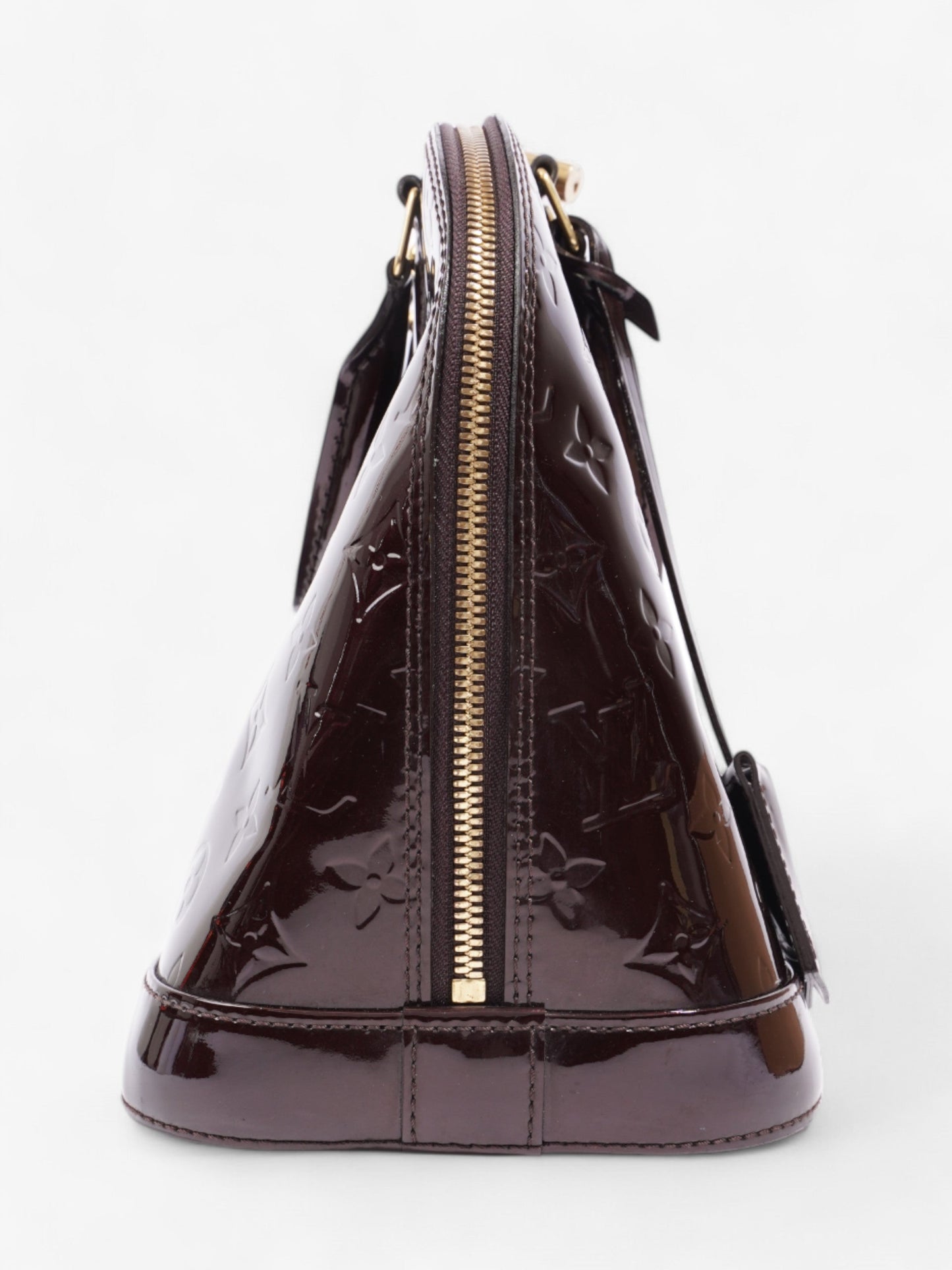 Louis Vuitton Alma Monogram Vernis / Amarante Vernis Leather PM