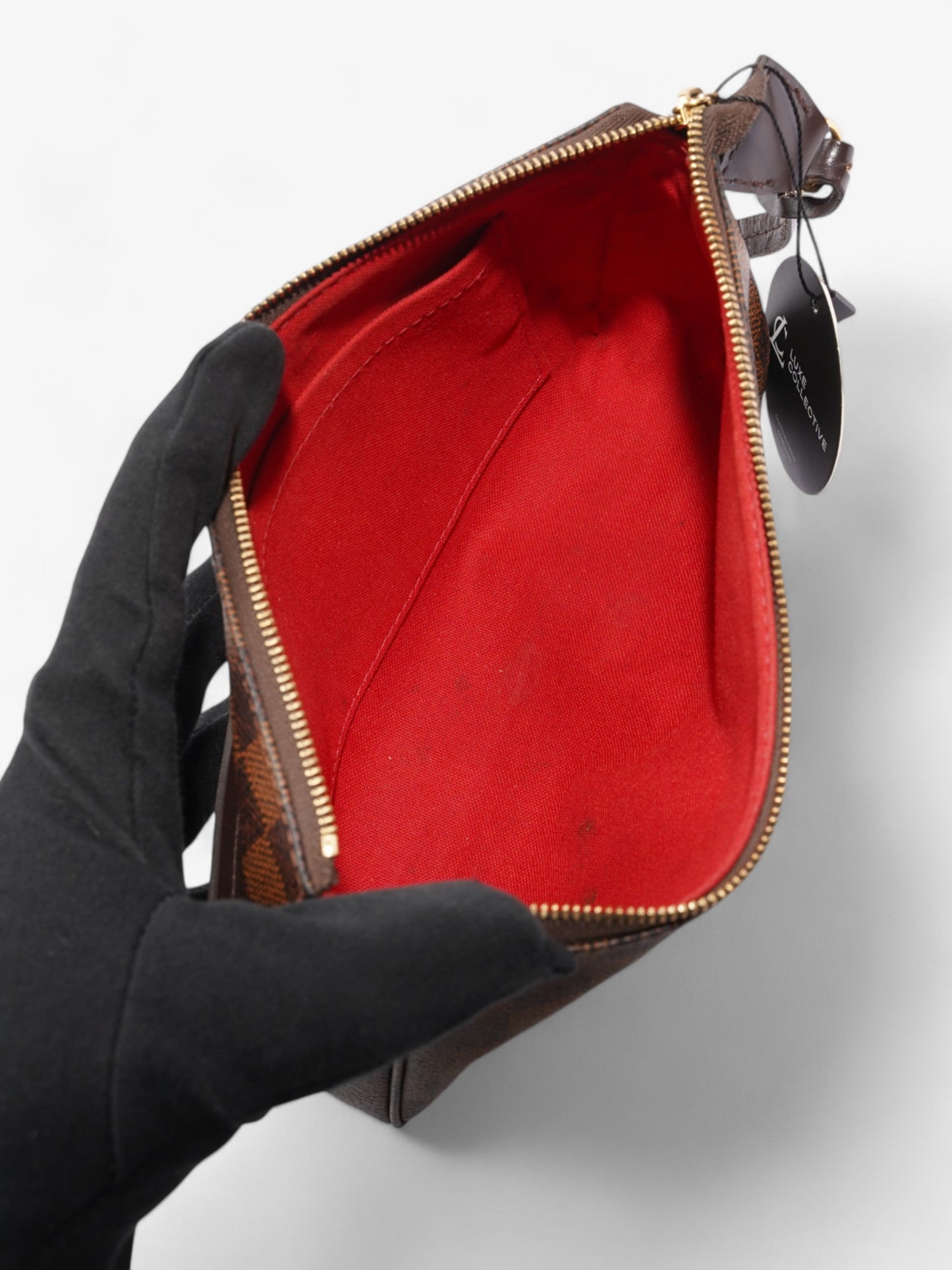 Louis Vuitton Pochette Accessoires Damier Ebene Coated Canvas
