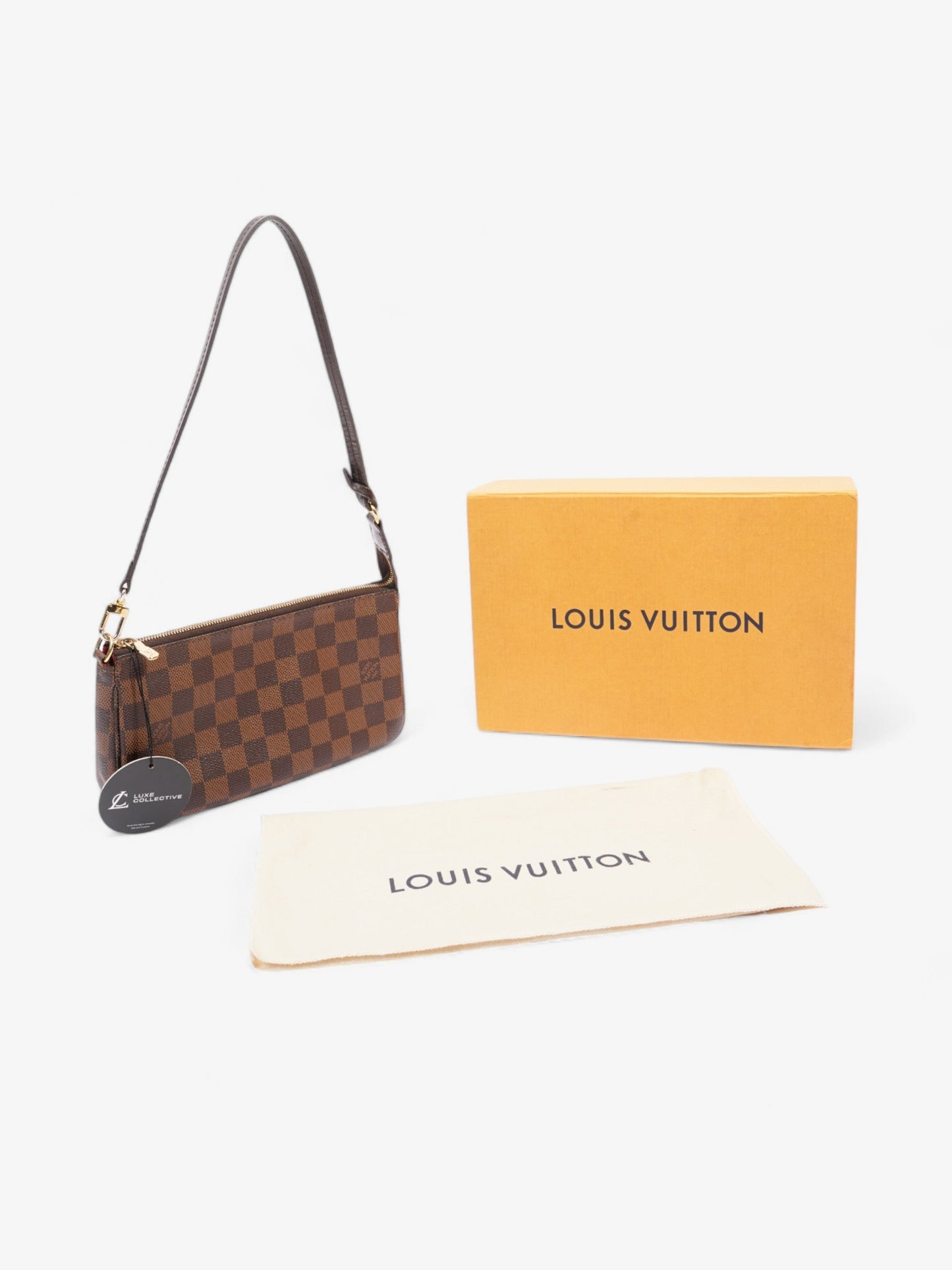 Louis Vuitton Pochette Accessoires Damier Ebene Coated Canvas