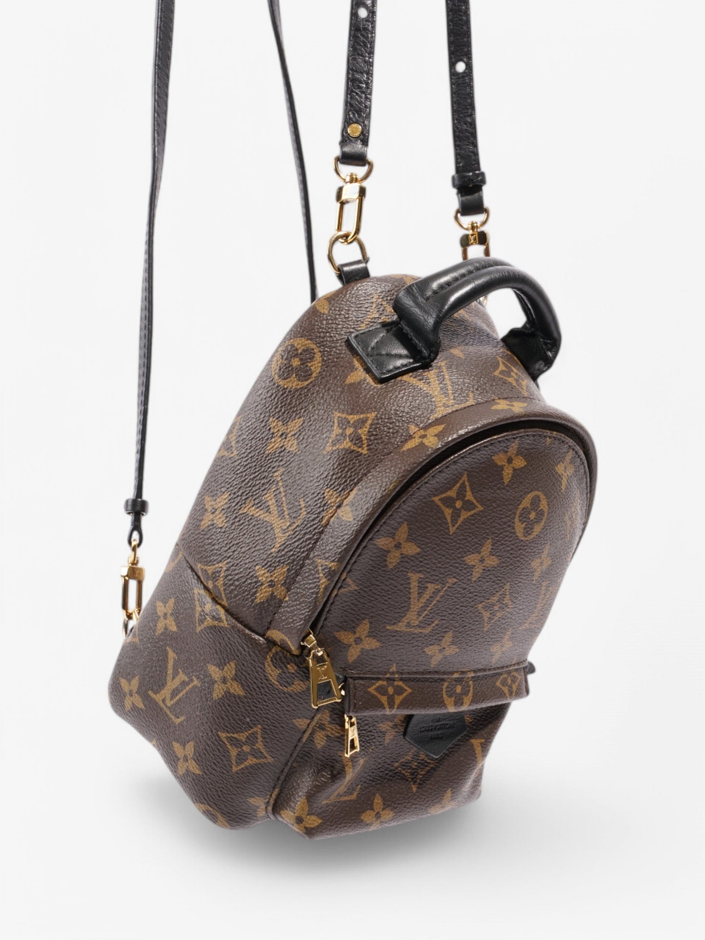 Louis Vuitton Palm Springs Monogram / Black Coated Canvas Mini