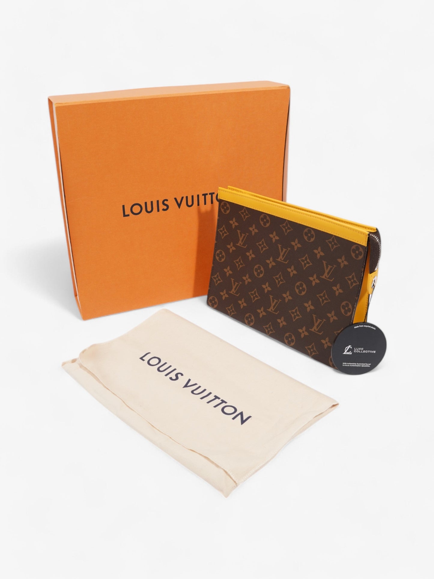 Louis Vuitton Pochette Voyage Monogram / Yellow Coated Canvas MM