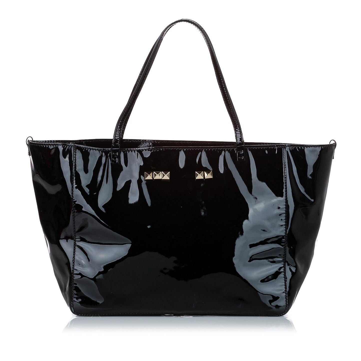 Valentino Patent Leather Satchel (SHG-37379)