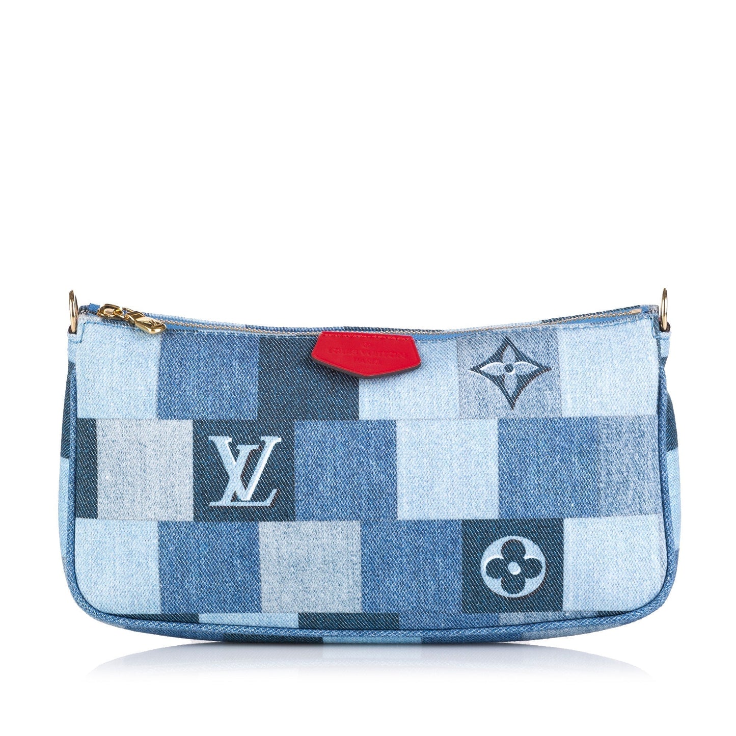 Louis Vuitton Multi-Pochette Accessoires Patchwork Monogram Denim