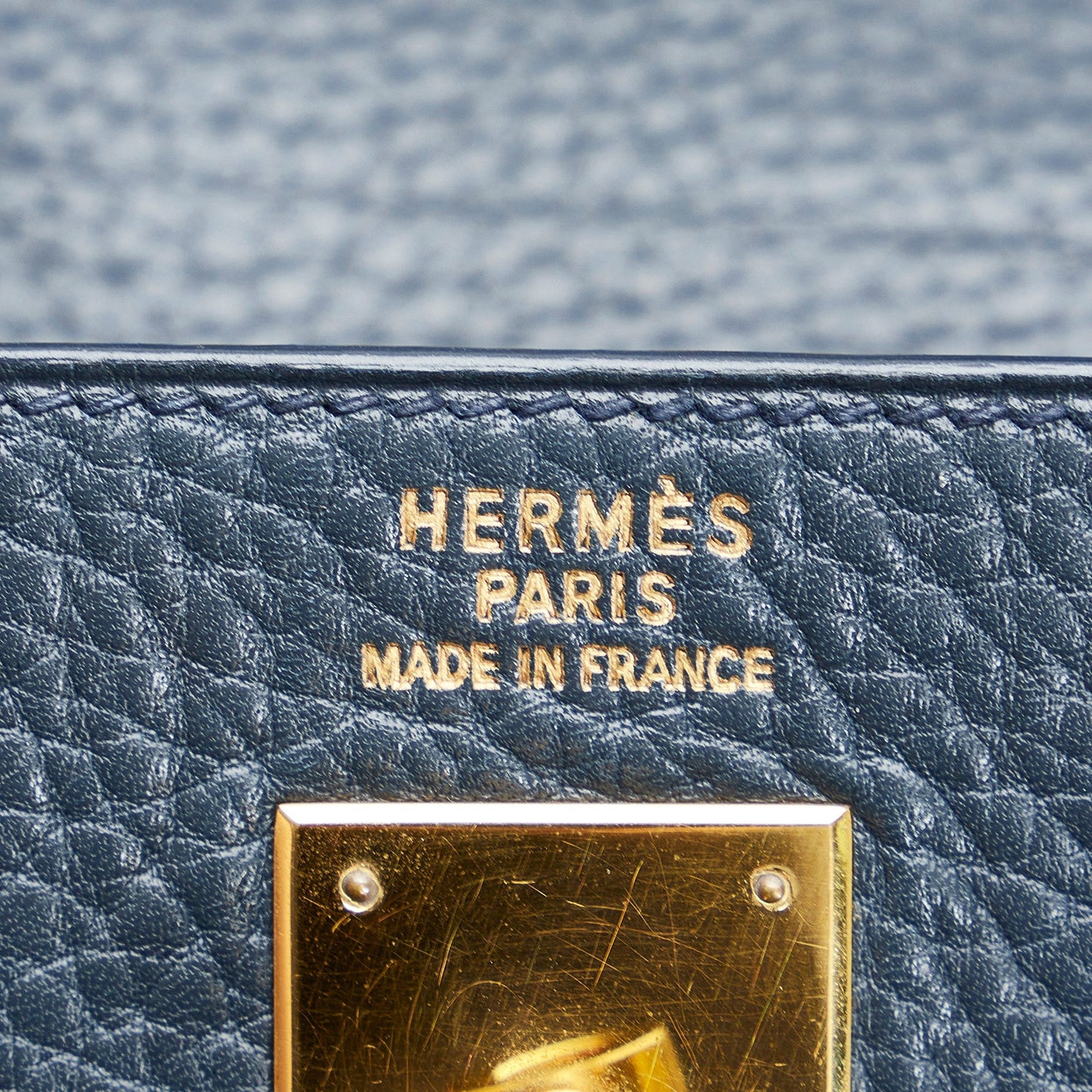 HermÃƒÆ’Ã‚Â¨s Kelly 35 Black Fjord Gold