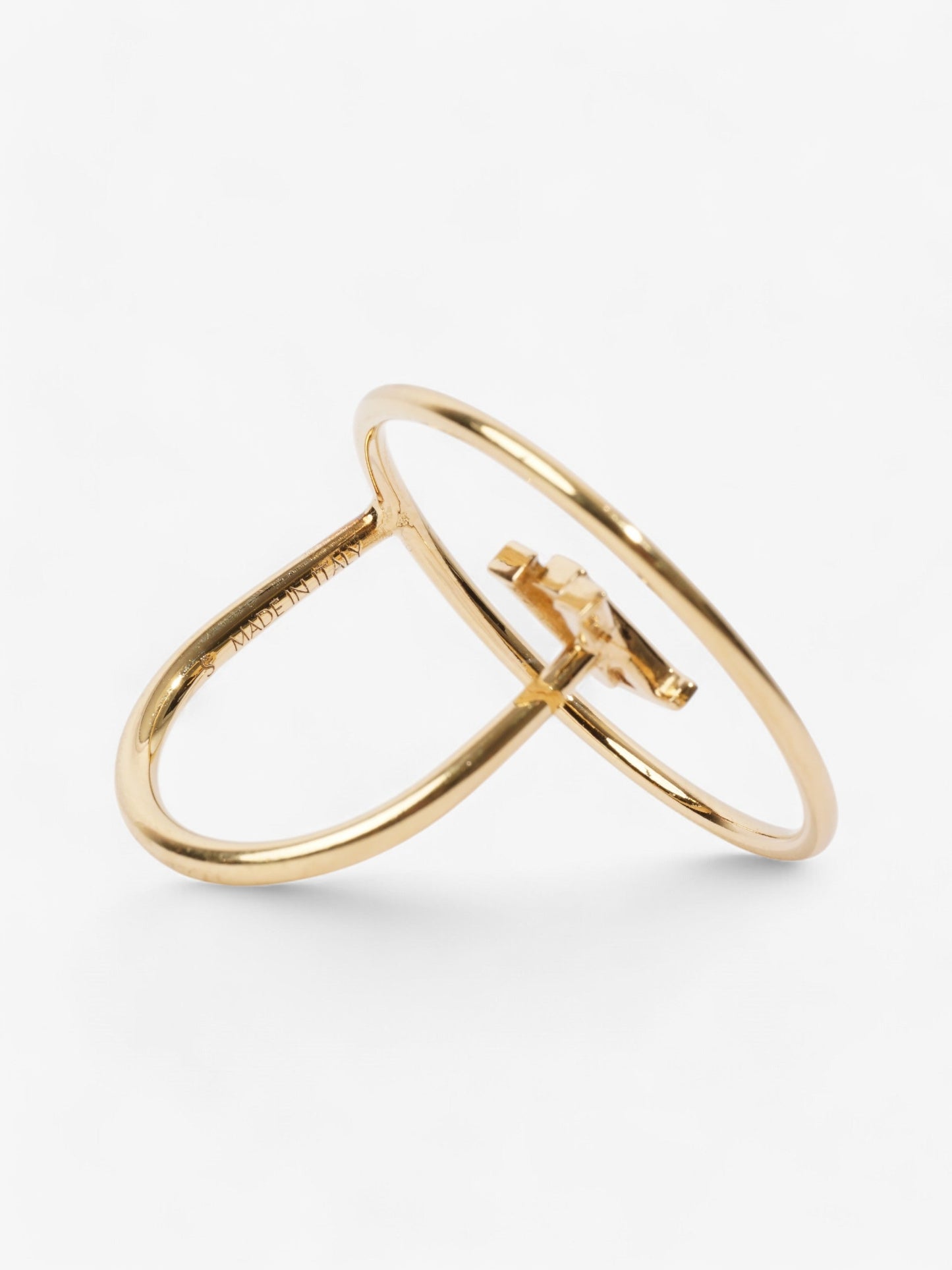 Louis Vuitton LV Eclipse Bague Gold Base Metal Small (Circumference - 51mm)