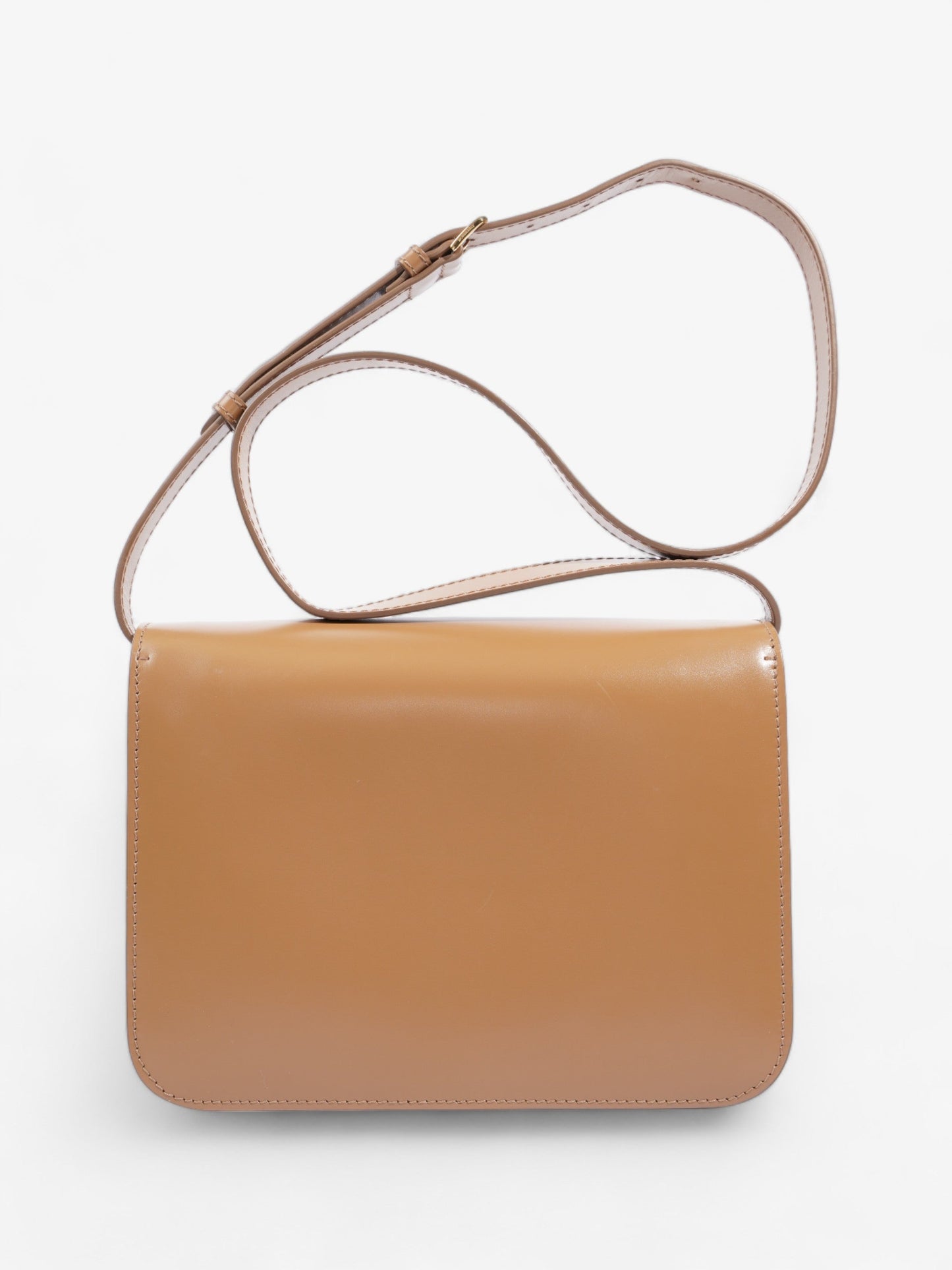 Burberry TB Logo Bag Tan Leather