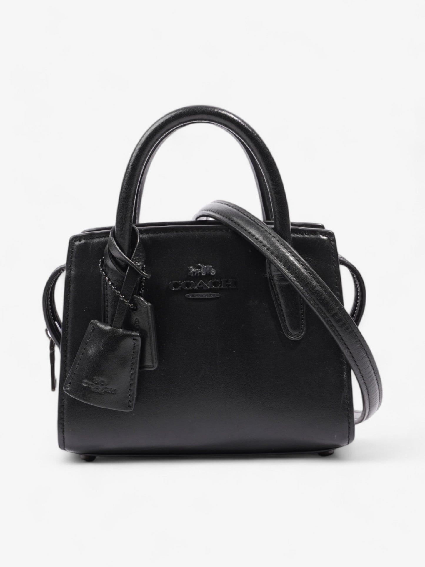 Coach Andrea Carryall Bag Black Leather