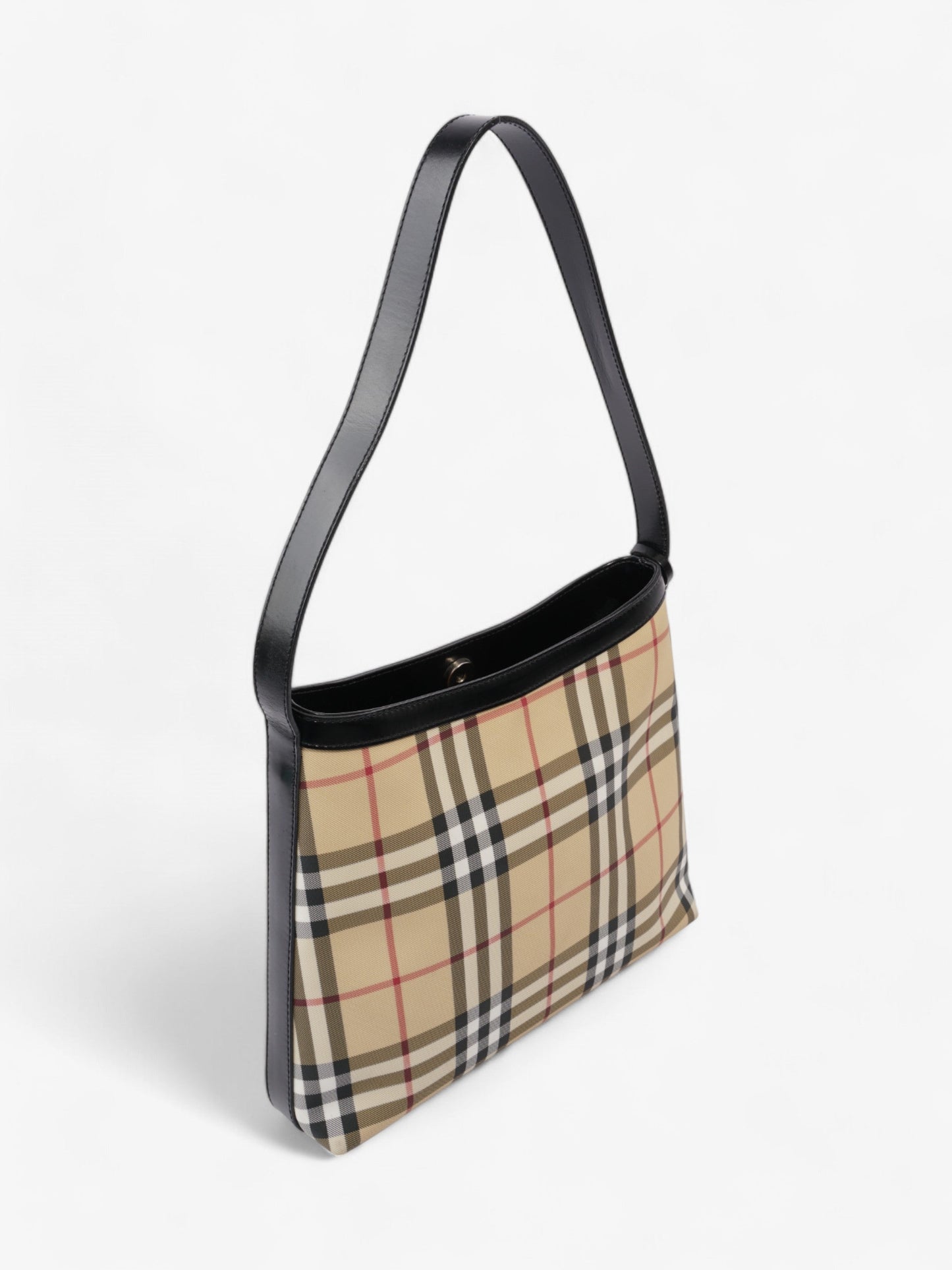 Burberry Vintage Shoulder Bag Nova Check / Black Canvas