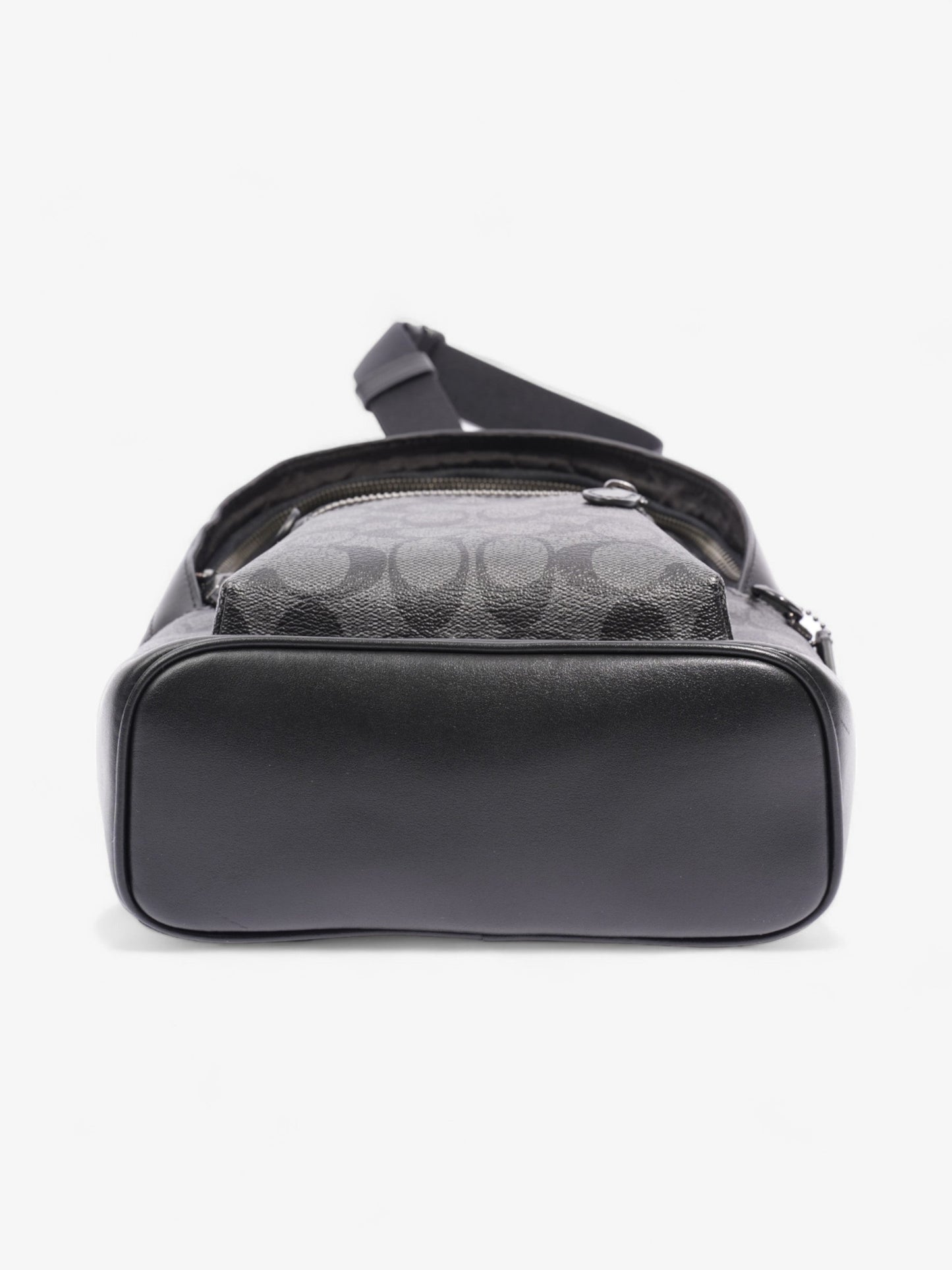 Coach West Pack Black Signature Canvas Coated Canvas