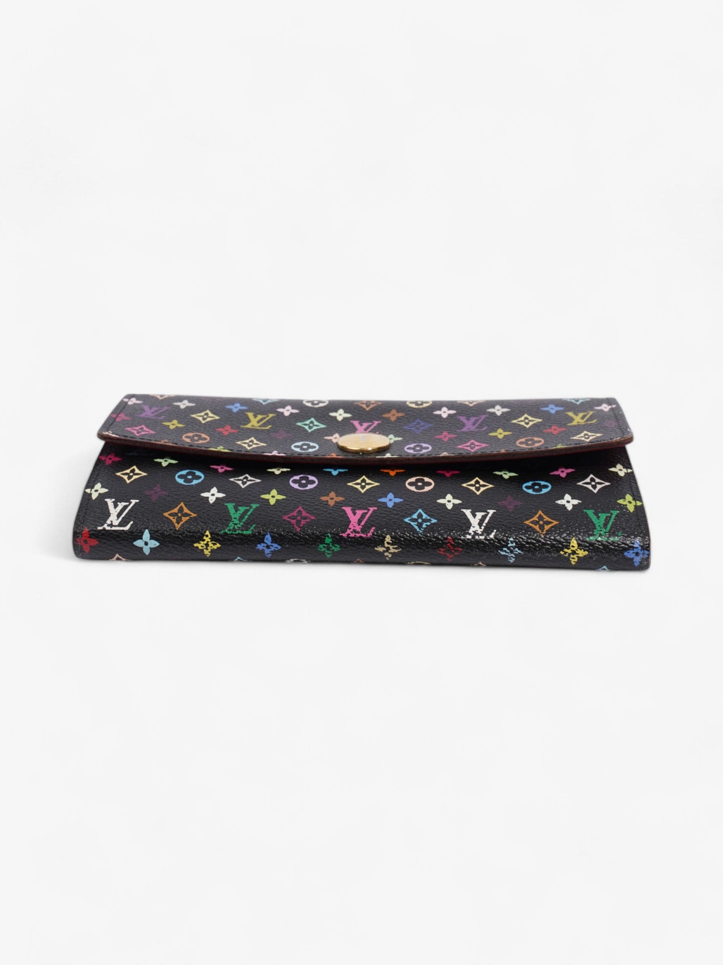 Louis Vuitton Wallet Black / Multicolour Coated Canvas