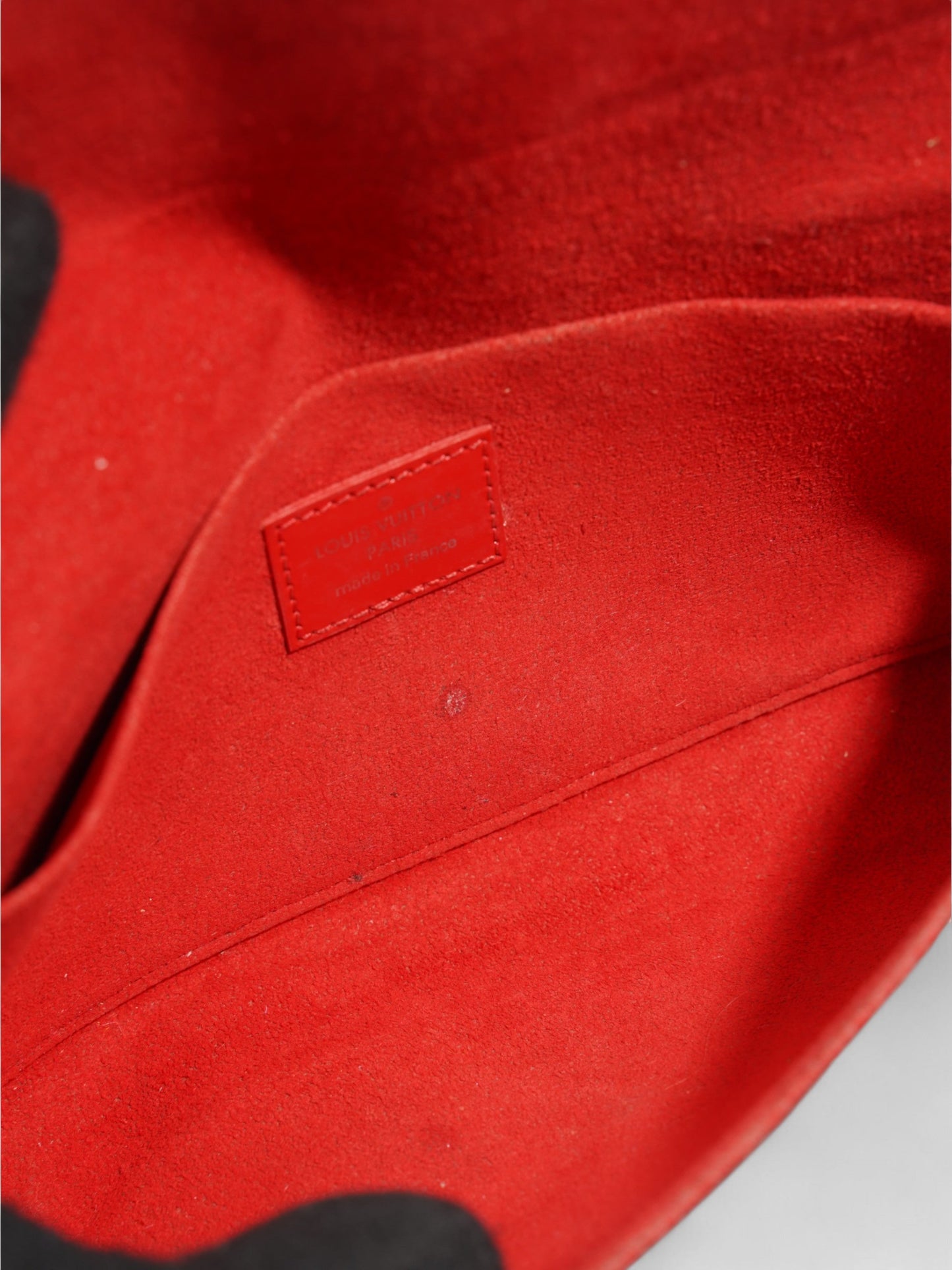 Louis Vuitton Pochette Felicie Red Epi Leather