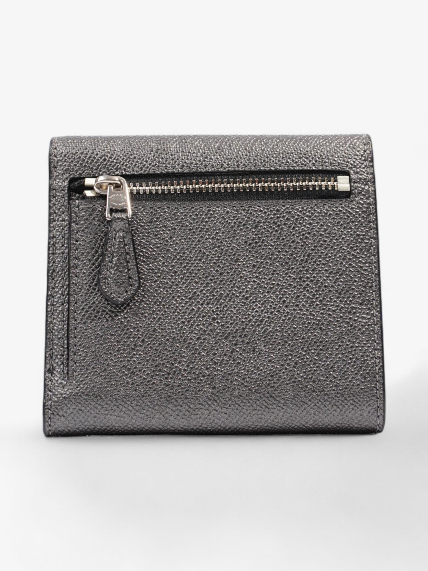 Coach Small Wallet Silver / Metallic Graphite Leather