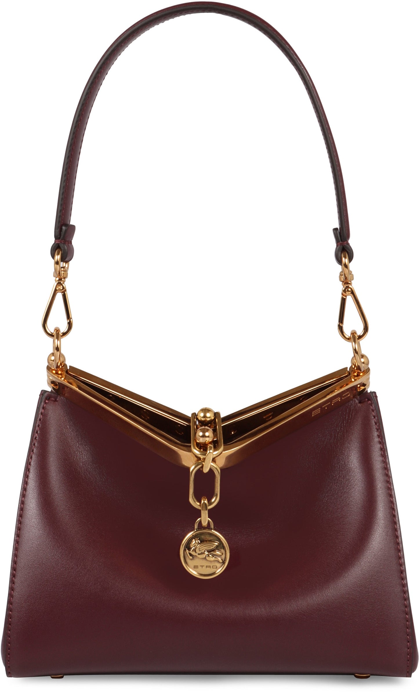 GARNET SAIL BAG WITH GOLDEN CLOSURE