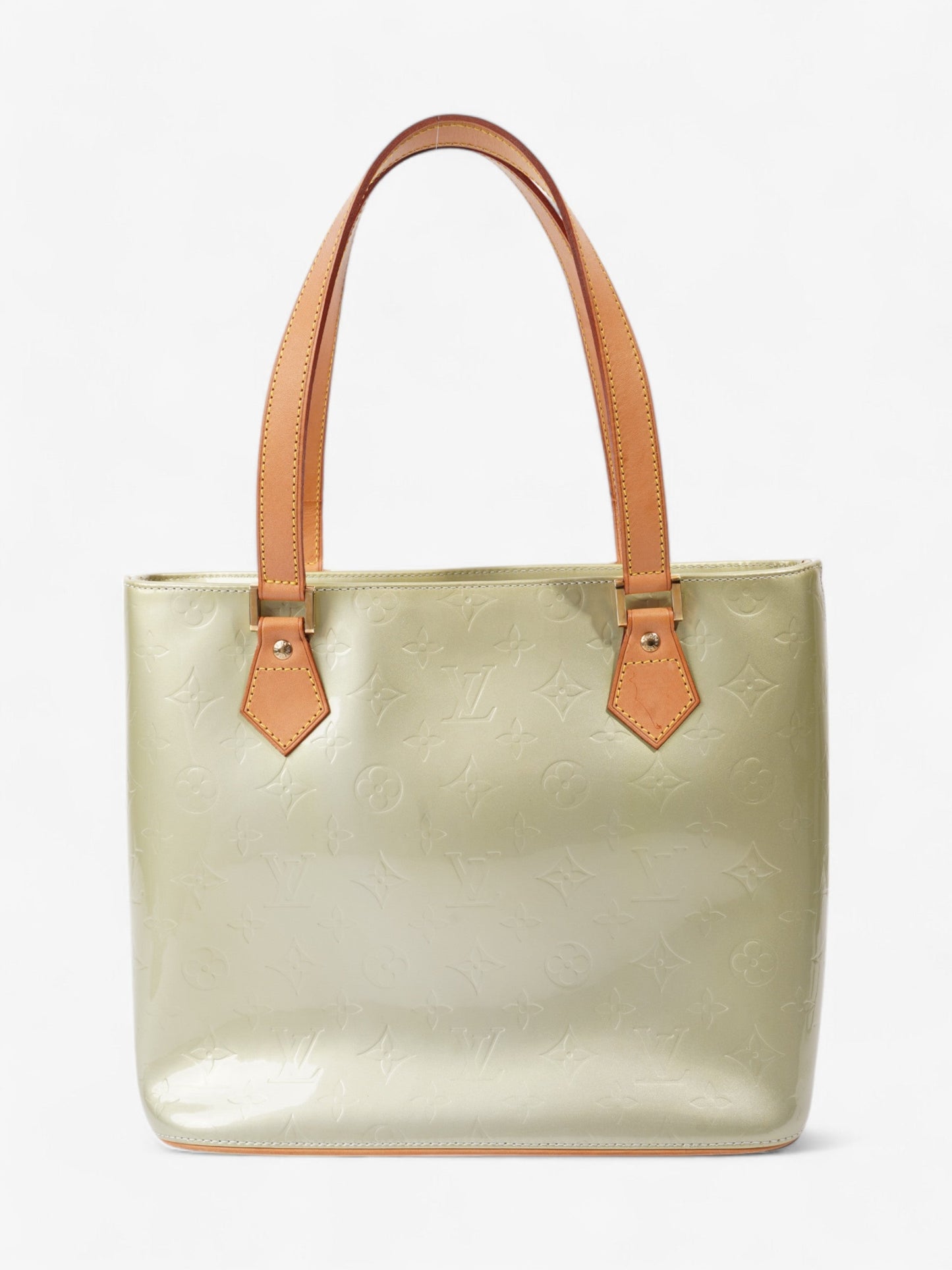 Louis Vuitton Houston Monogram Vernis / Apple Green Vernis Leather