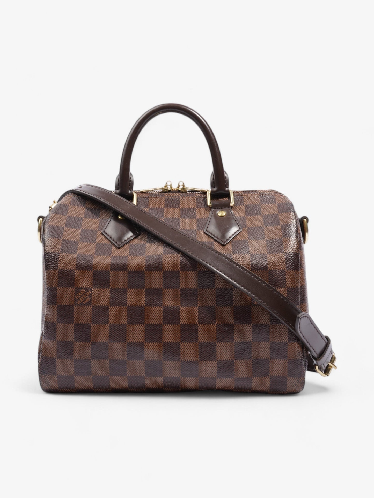 Louis Vuitton Speedy Bandouli猫re Damier Ebene Coated Canvas 25
