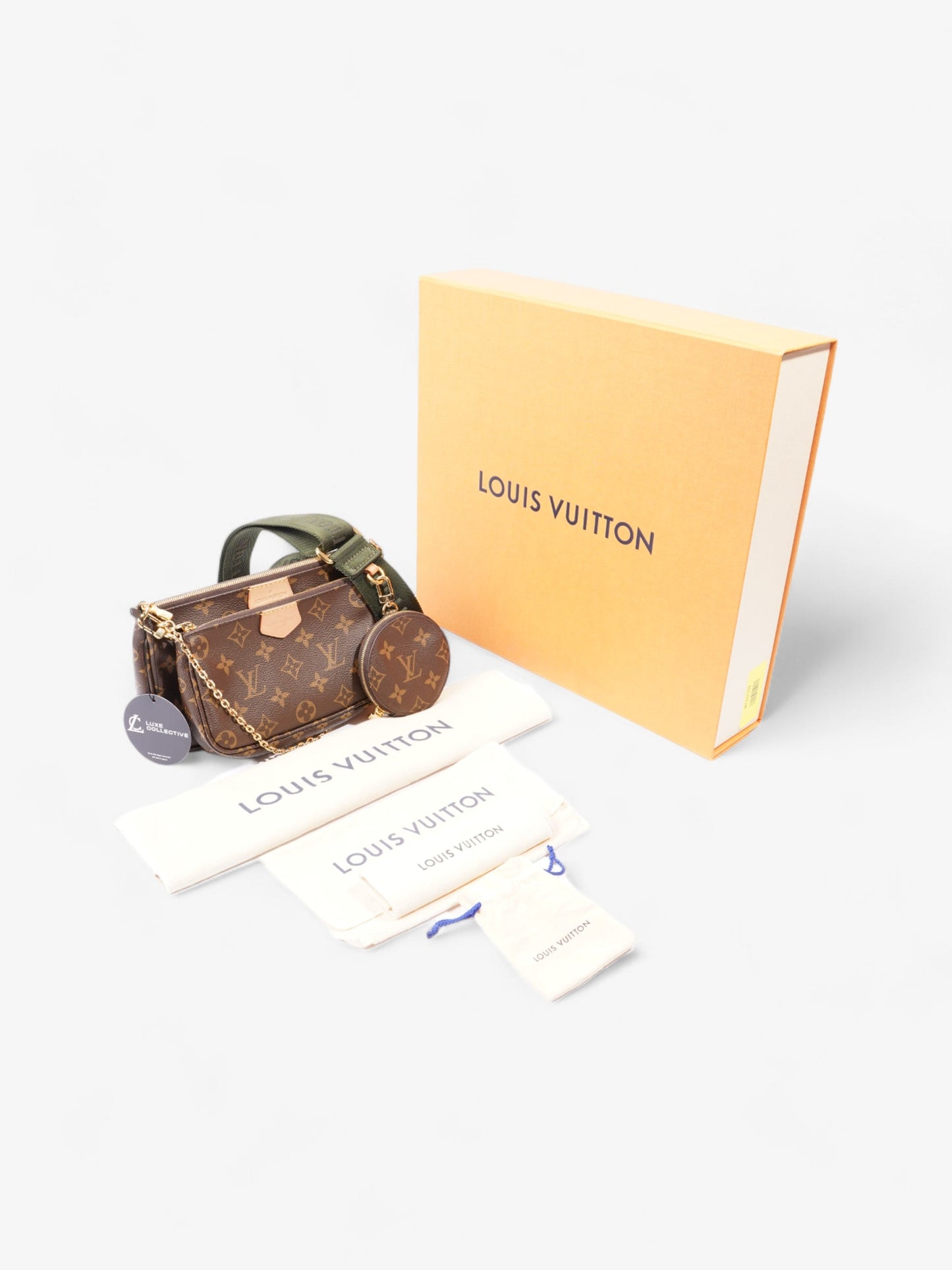 Louis Vuitton Multi Pochette Accessoires Monogram / Green Coated Canvas