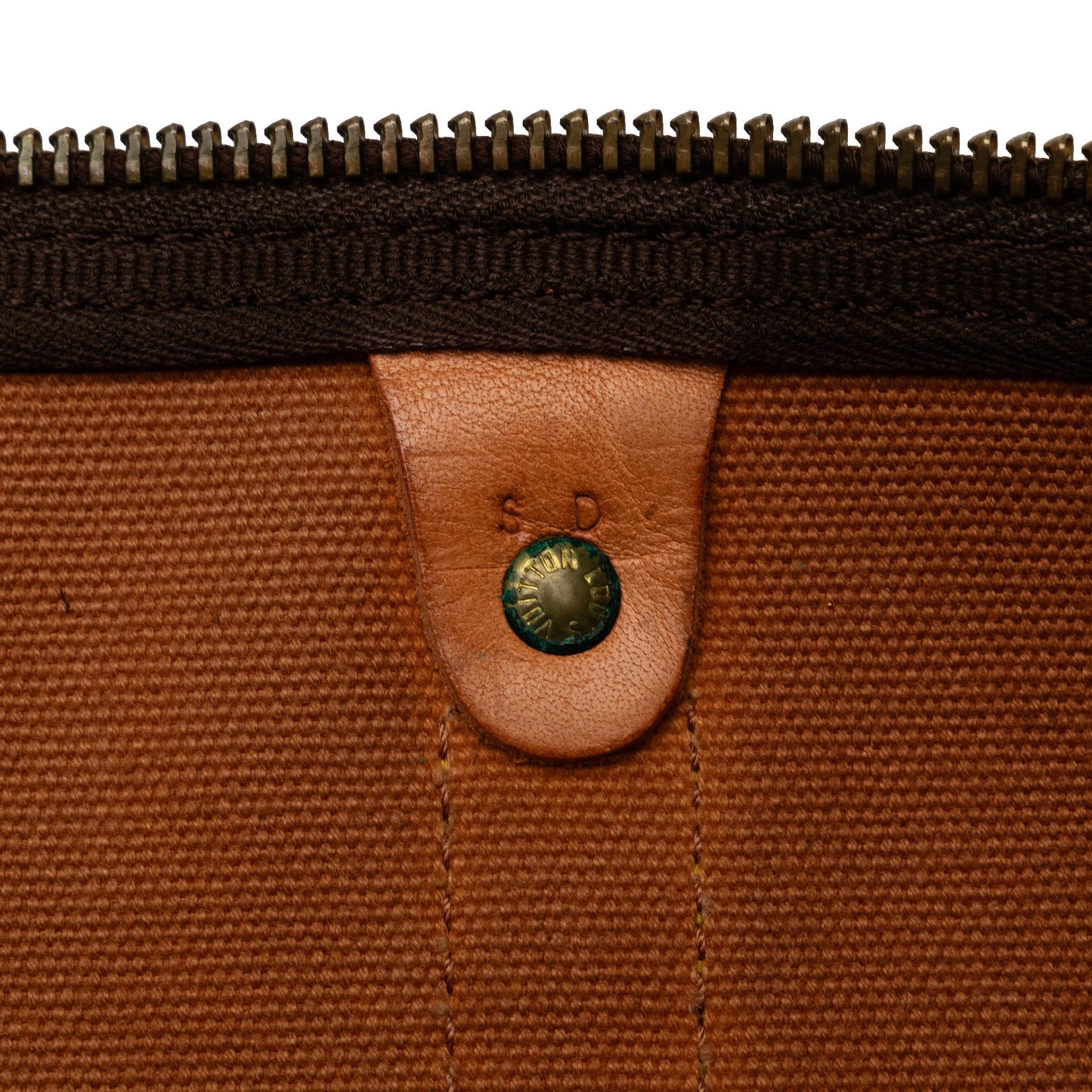 Brown Louis Vuitton Monogram Keepall 55 Travel Bag