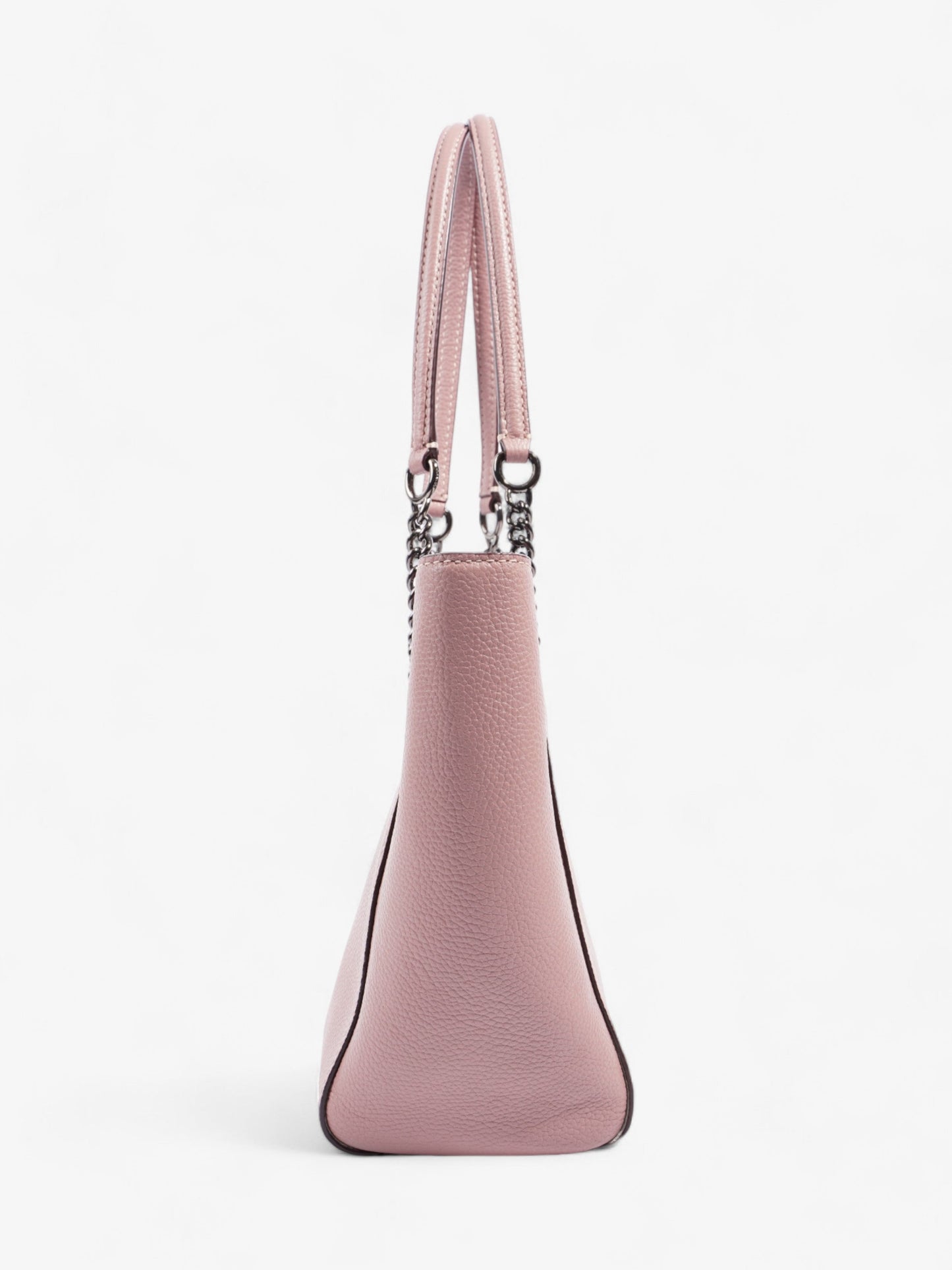 Coach Turnlock Chain 27 Dark Dusty Rose Leather