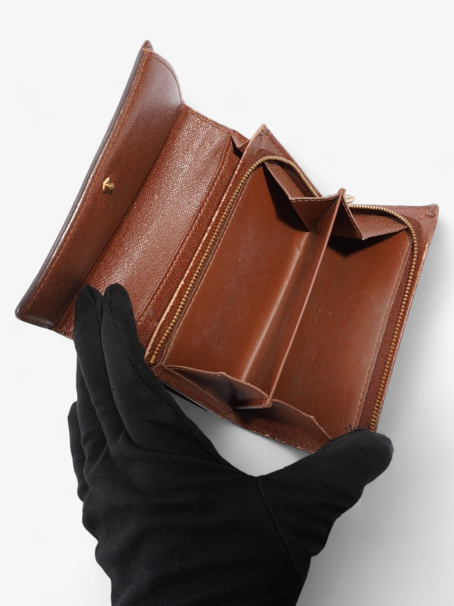 Louis Vuitton Portefeuil-Tr茅sor Compact Wallet Monogram Coated Canvas