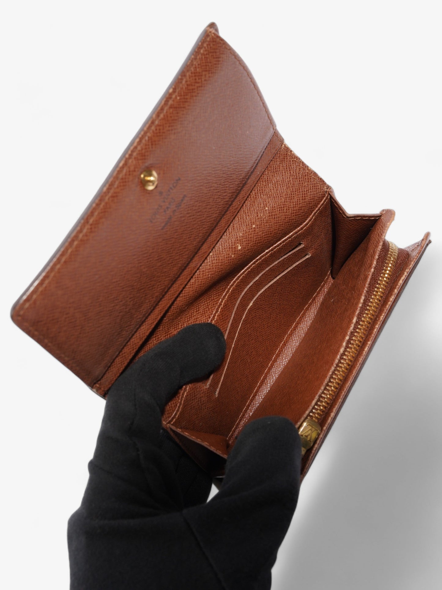 Louis Vuitton Portefeuil-Tr茅sor Compact Wallet Monogram Coated Canvas