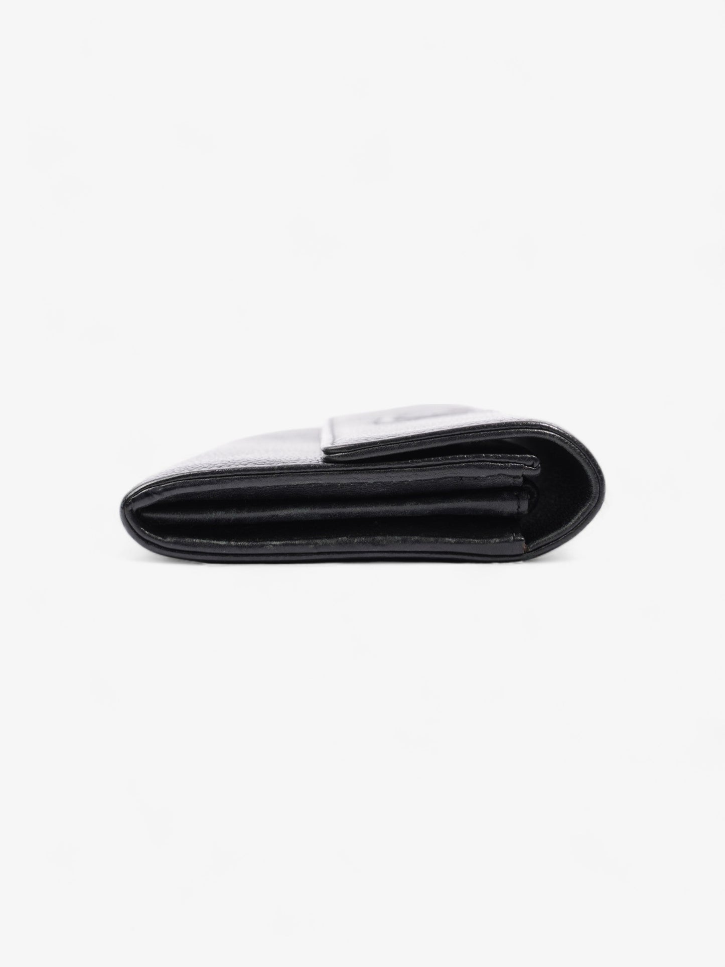 Chanel Coco Mark Caviar Wallet Black Black Caviar Leather