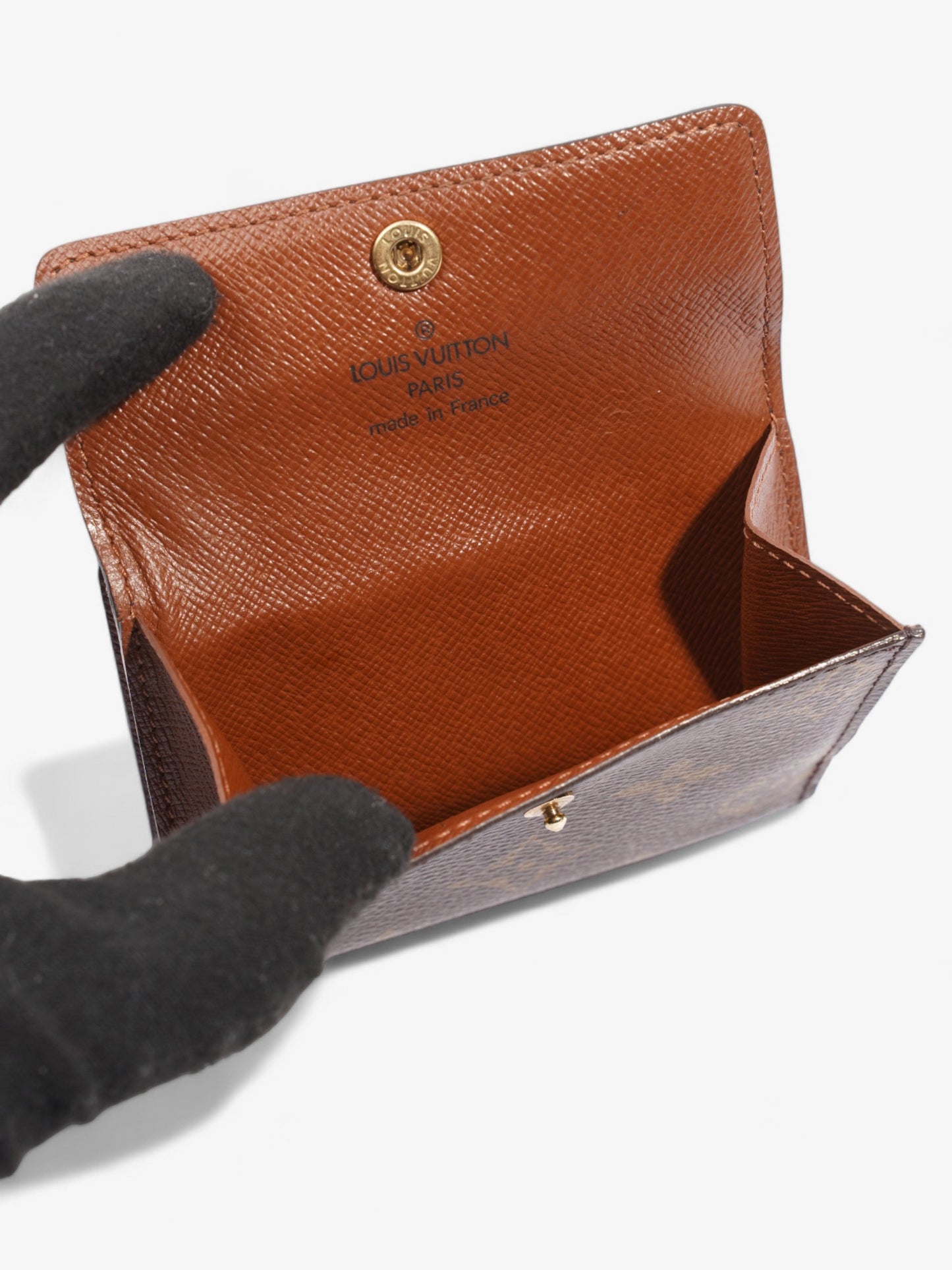 Louis Vuitton Porte Monnaie Cartes Monogram Coated Canvas