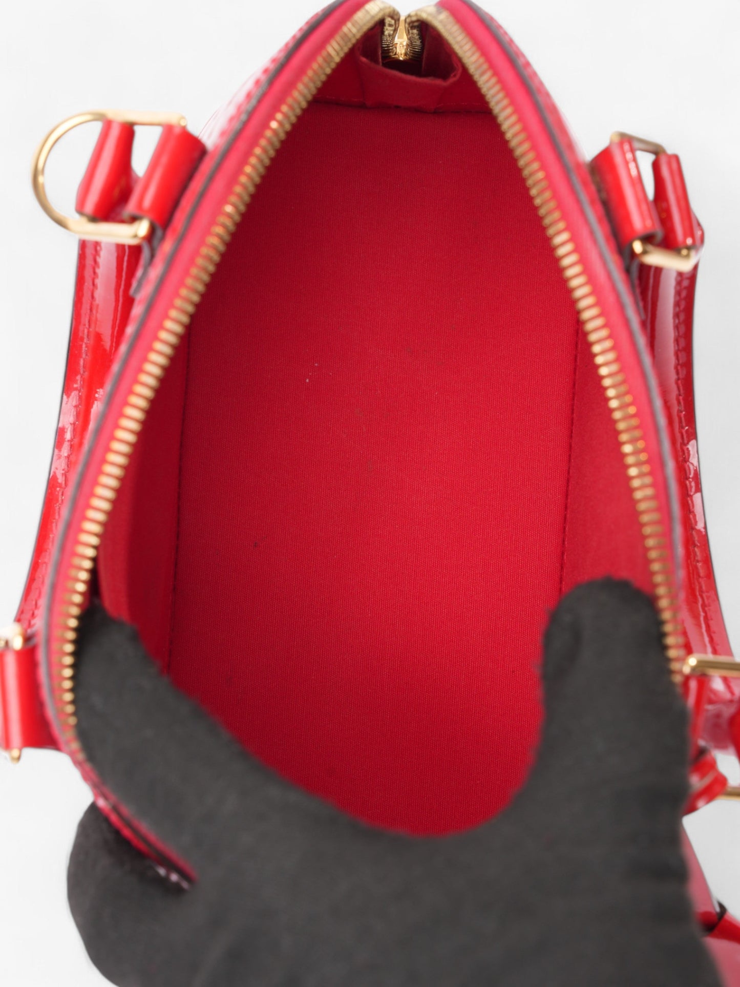Louis Vuitton Alma Red Vernis Leather BB