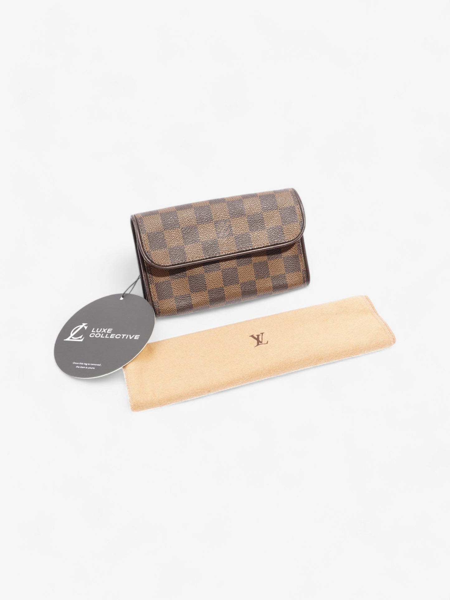 Louis Vuitton Pochette Florentine Damier Ebene Coated Canvas
