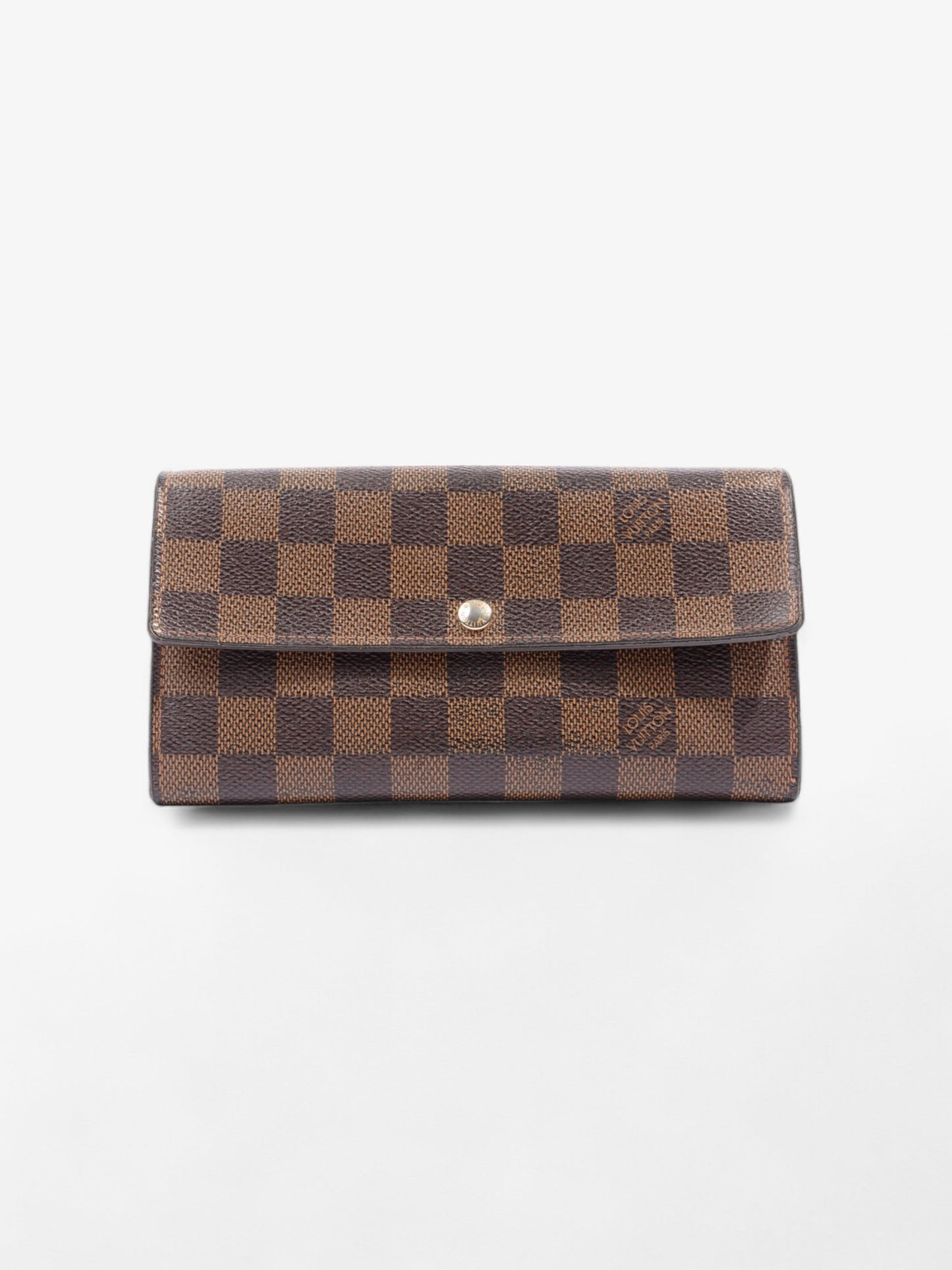 Louis Vuitton Sarah Wallet Damier Ebene Coated Canvas