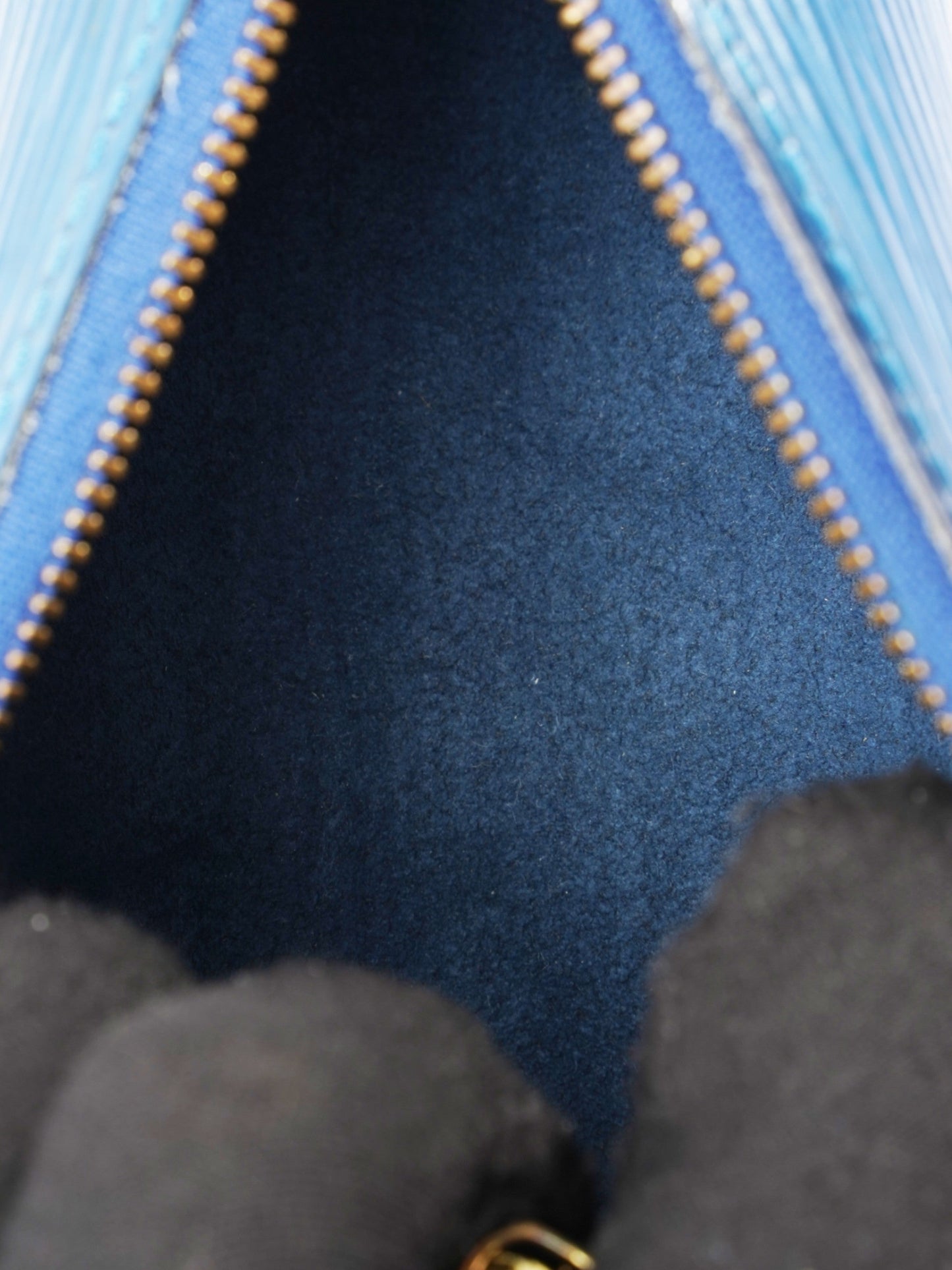 Louis Vuitton Soufflot Blue Epi Leather