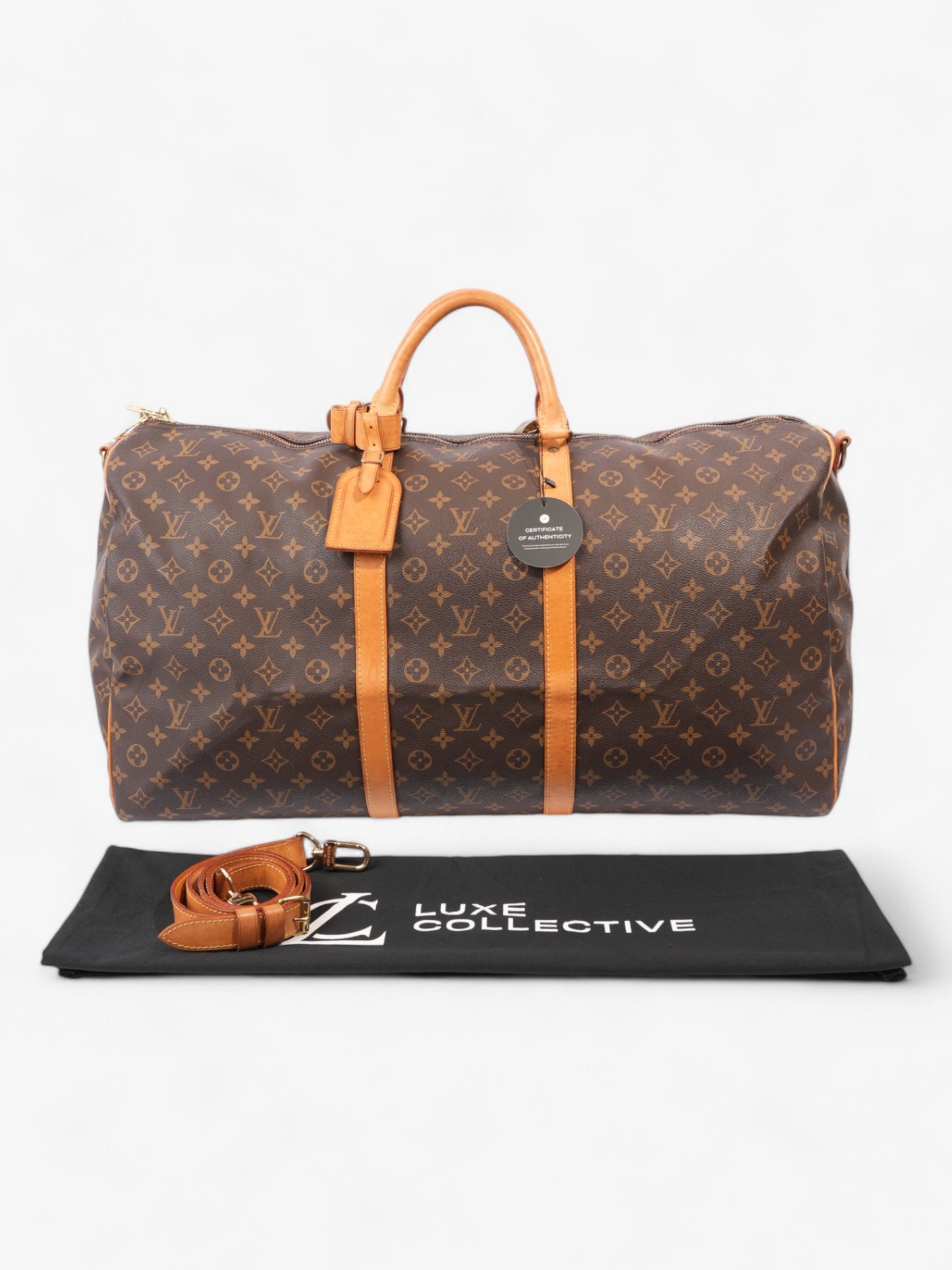 Louis Vuitton Keepall Bandouliere Monogram Coated Canvas 60