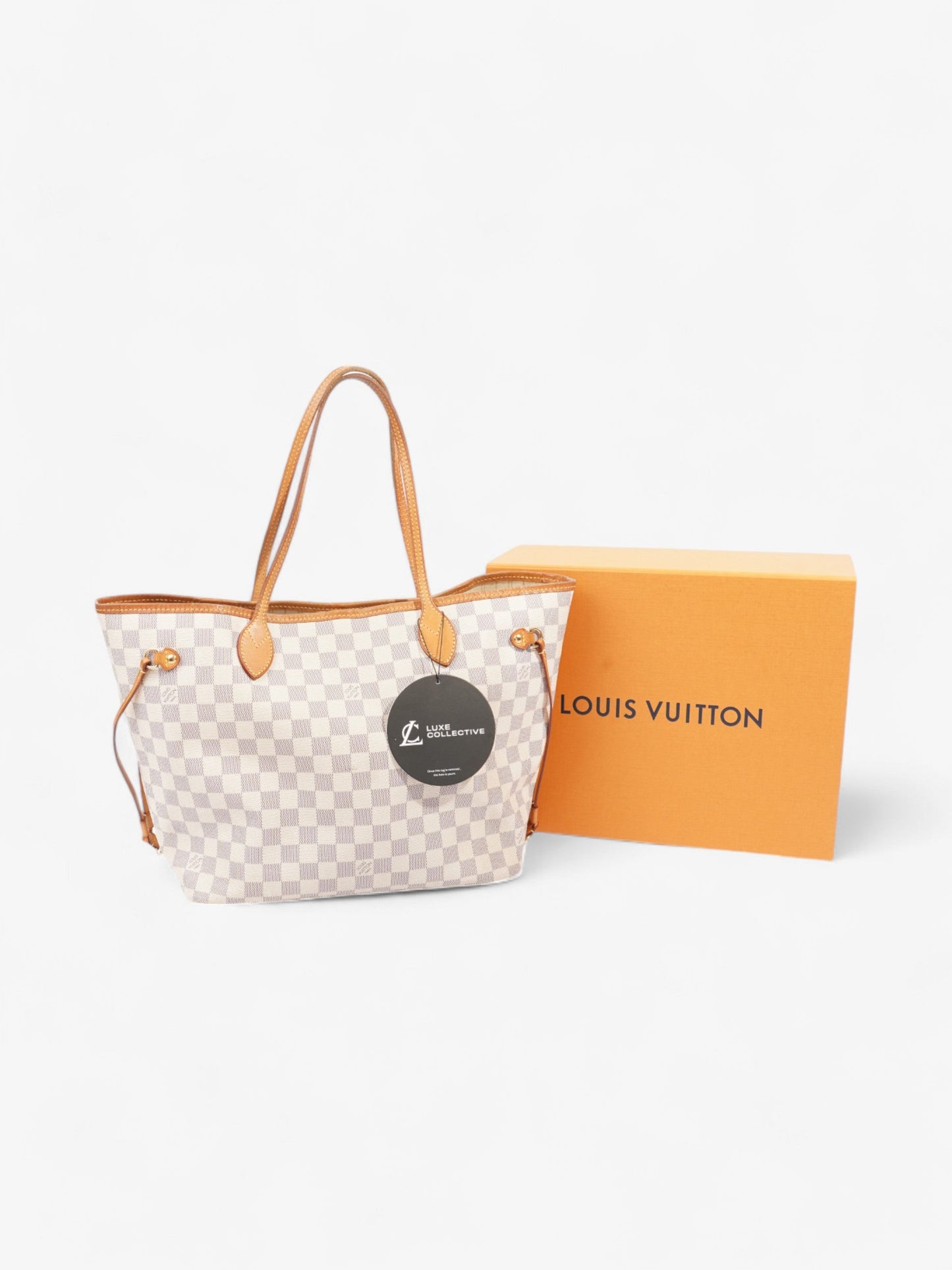 Louis Vuitton Neverfull Damier Azur Coated Canvas MM