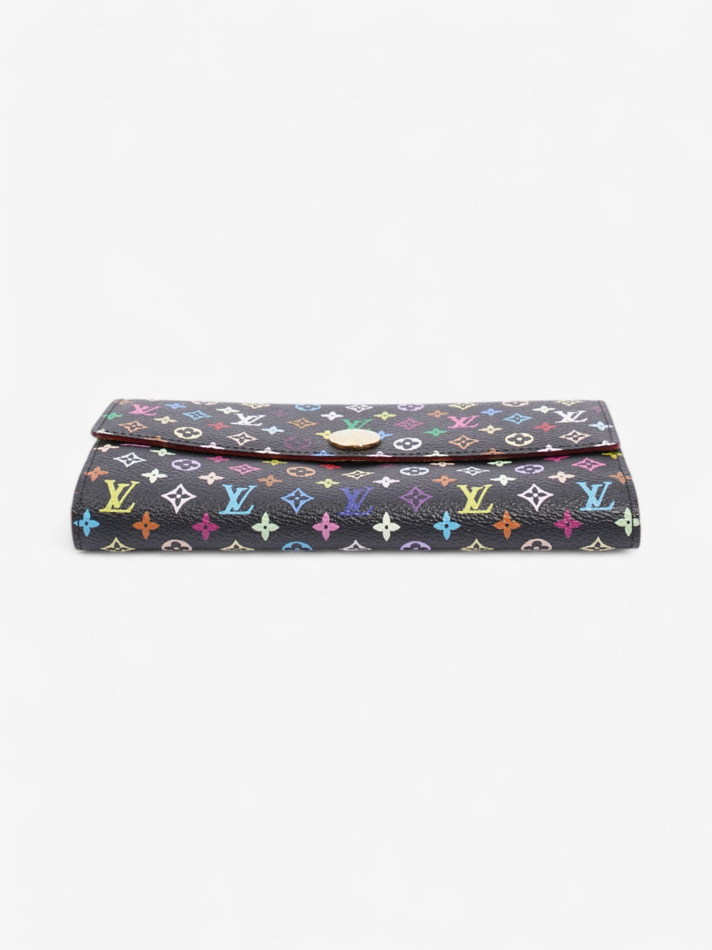 Louis Vuitton Sarah Wallet Black / Multicolour Coated Canvas