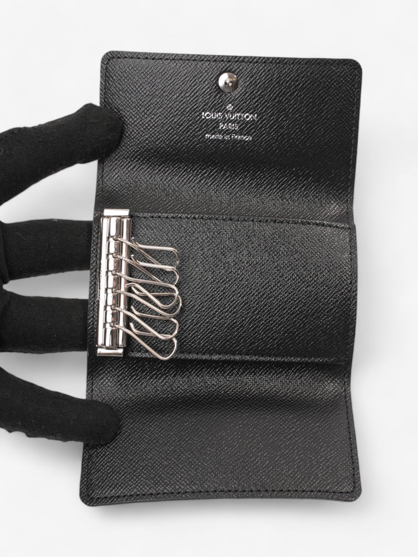 Louis Vuitton Key Holder Damier Graphite Coated Canvas