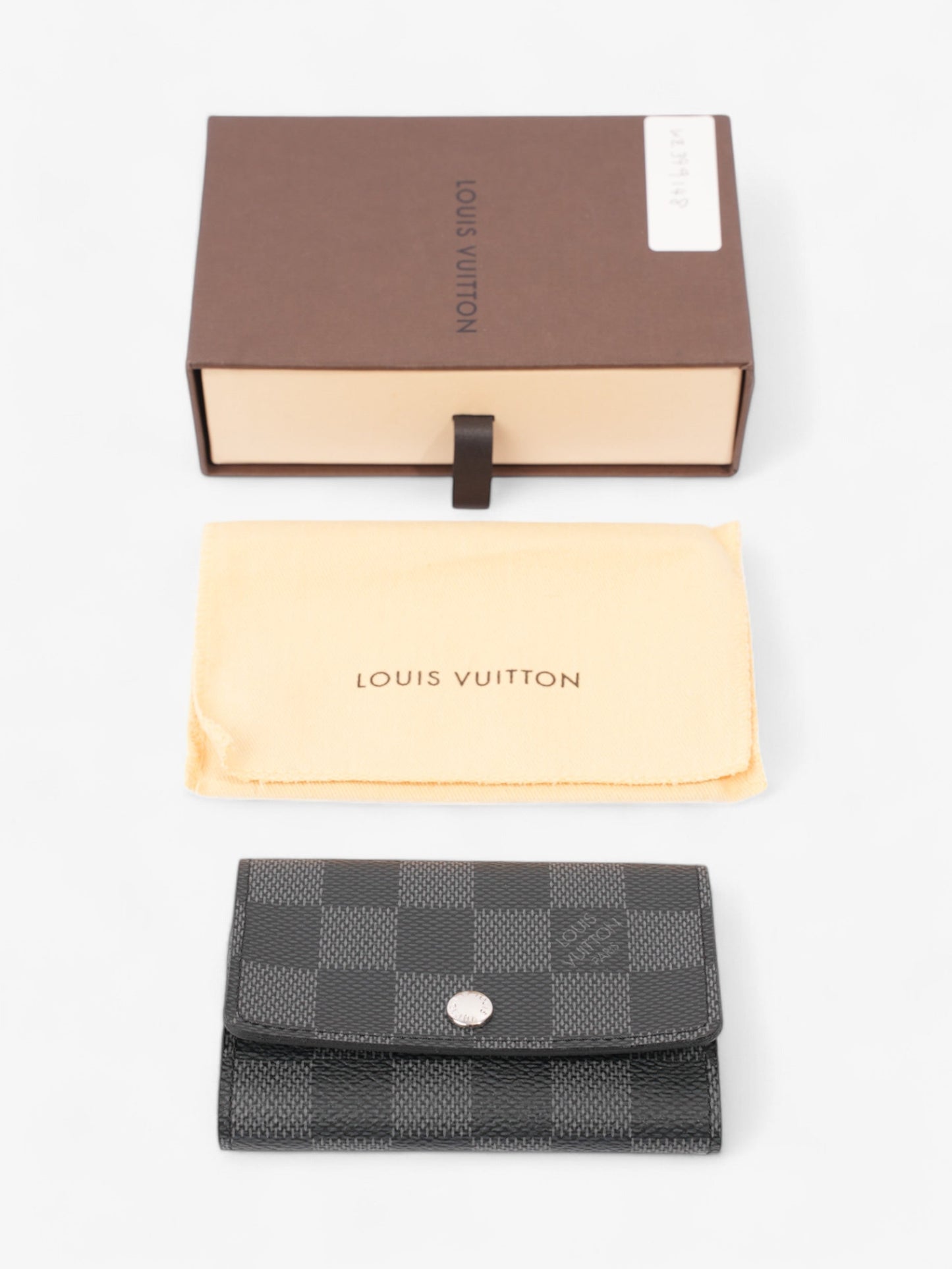 Louis Vuitton Key Holder Damier Graphite Coated Canvas