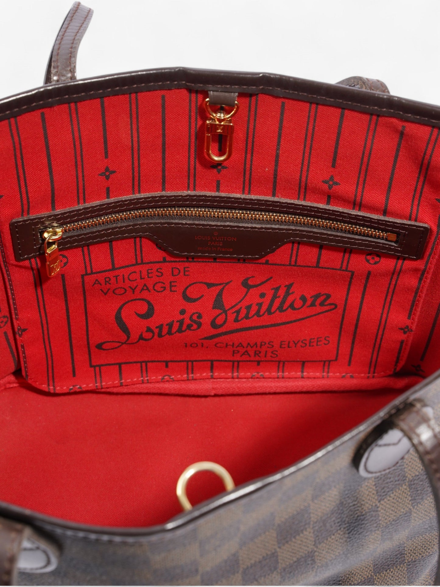 Louis Vuitton Neverfull Damier Ebene Coated Canvas PM