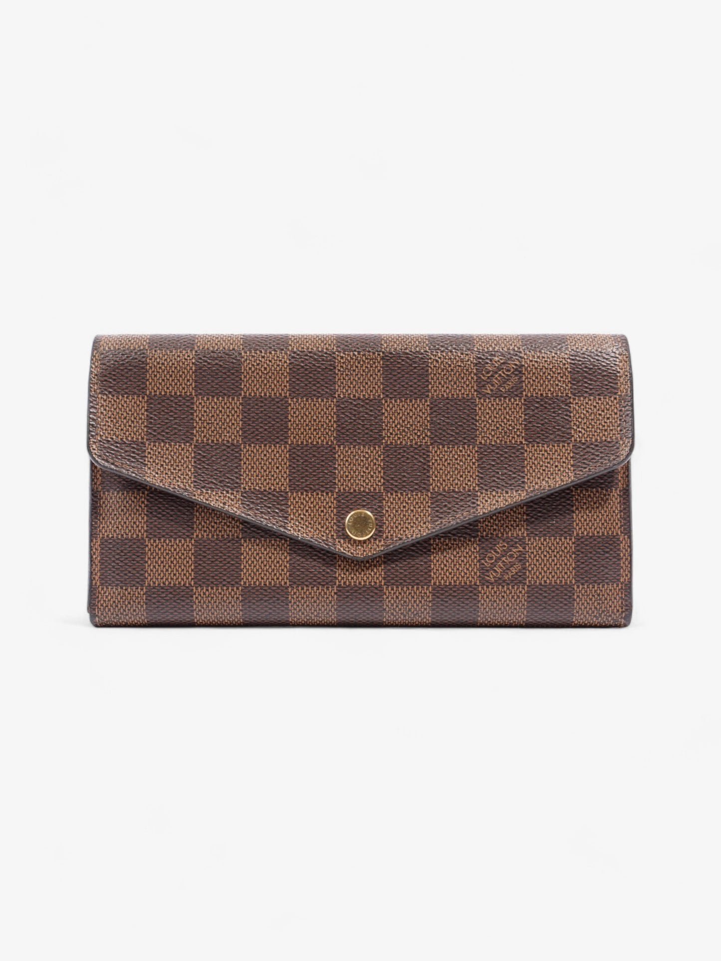 Louis Vuitton Sarah Wallet Damier Ebene Coated Canvas
