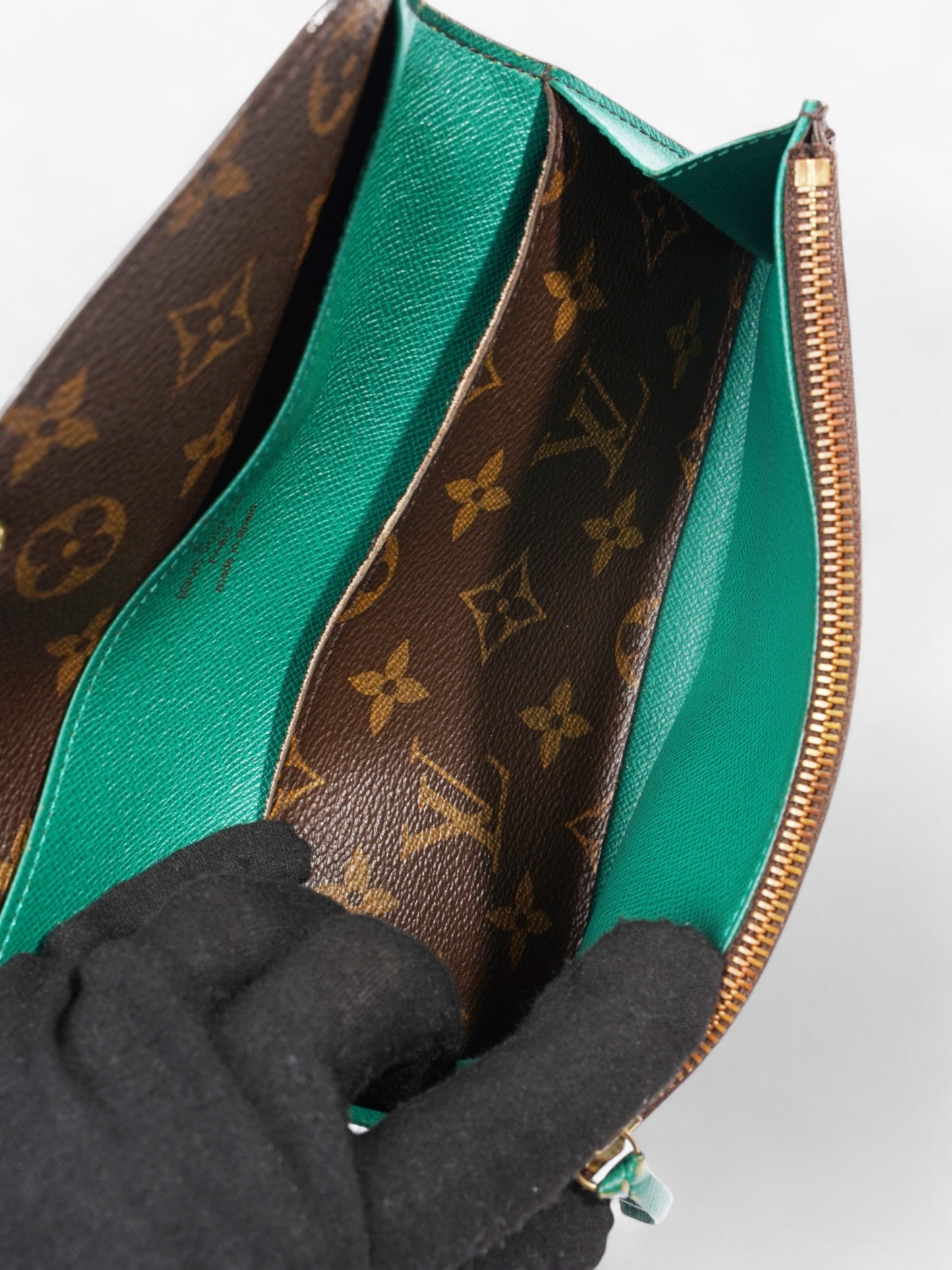 Louis Vuitton Emilie Wallet Monogram Coated Canvas