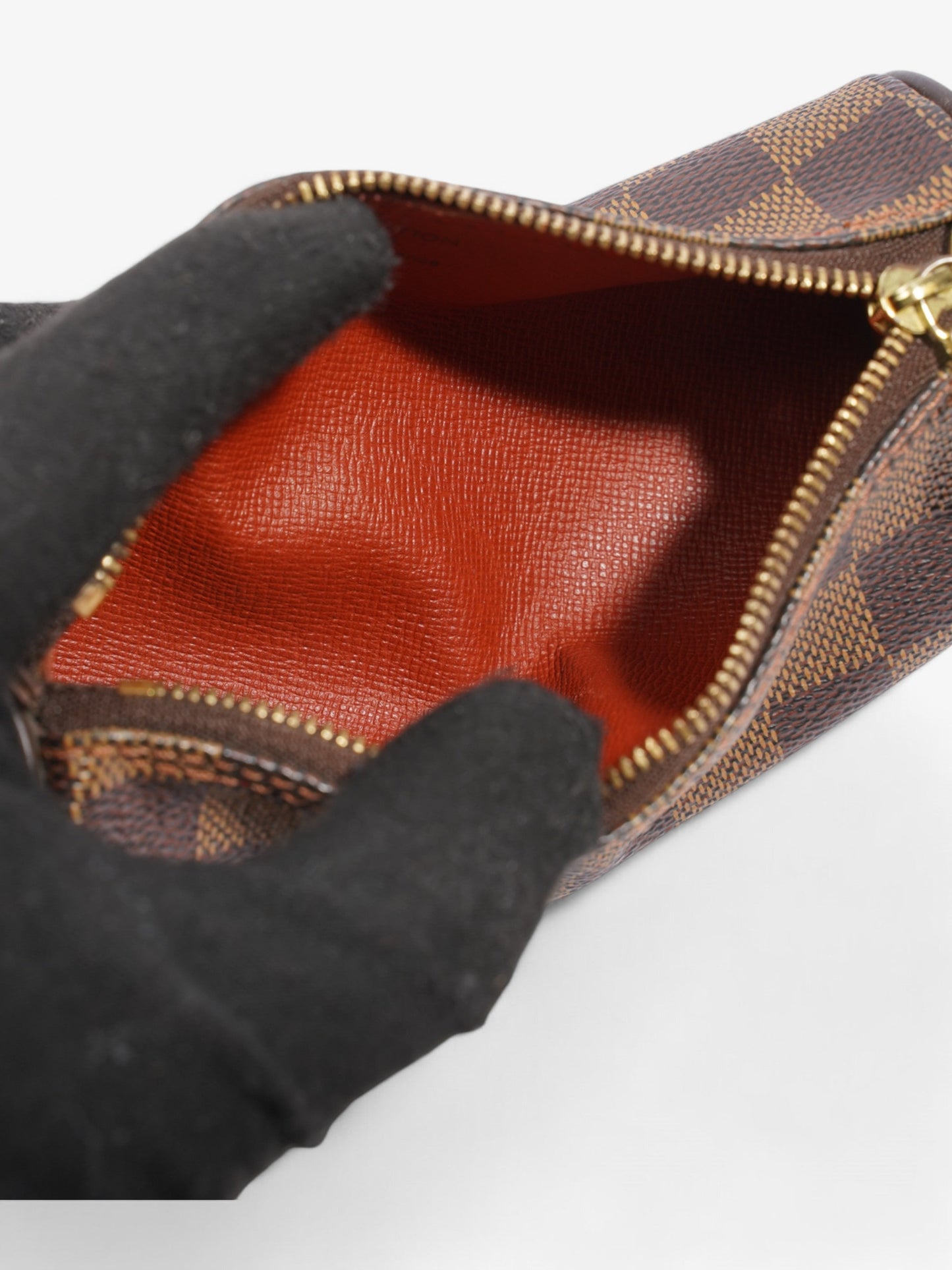Louis Vuitton Papillon Pouch - No Strap Damier Ebene Coated Canvas Mini