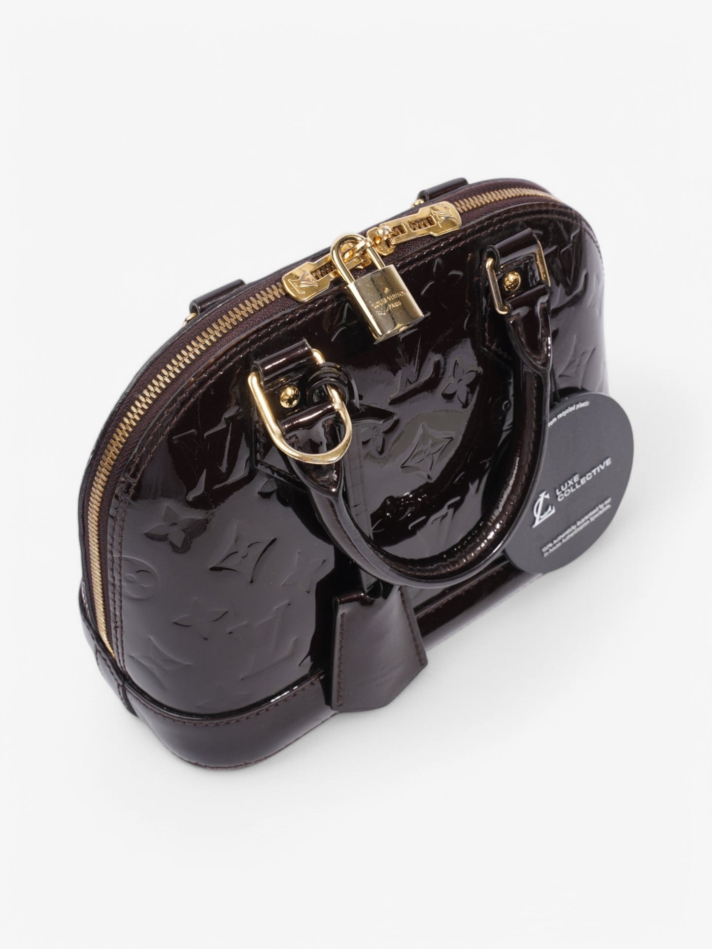 Louis Vuitton Alma Purple Vernis Leather BB
