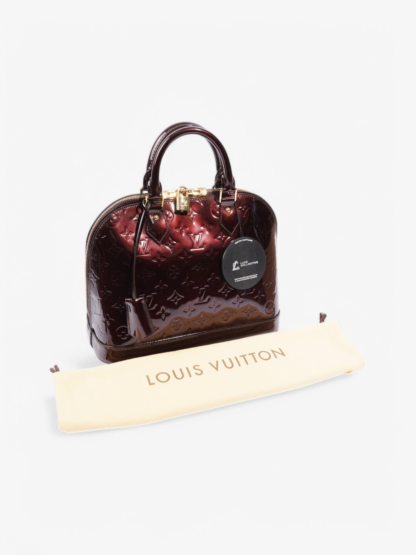 Louis Vuitton Alma Purple Vernis Leather PM