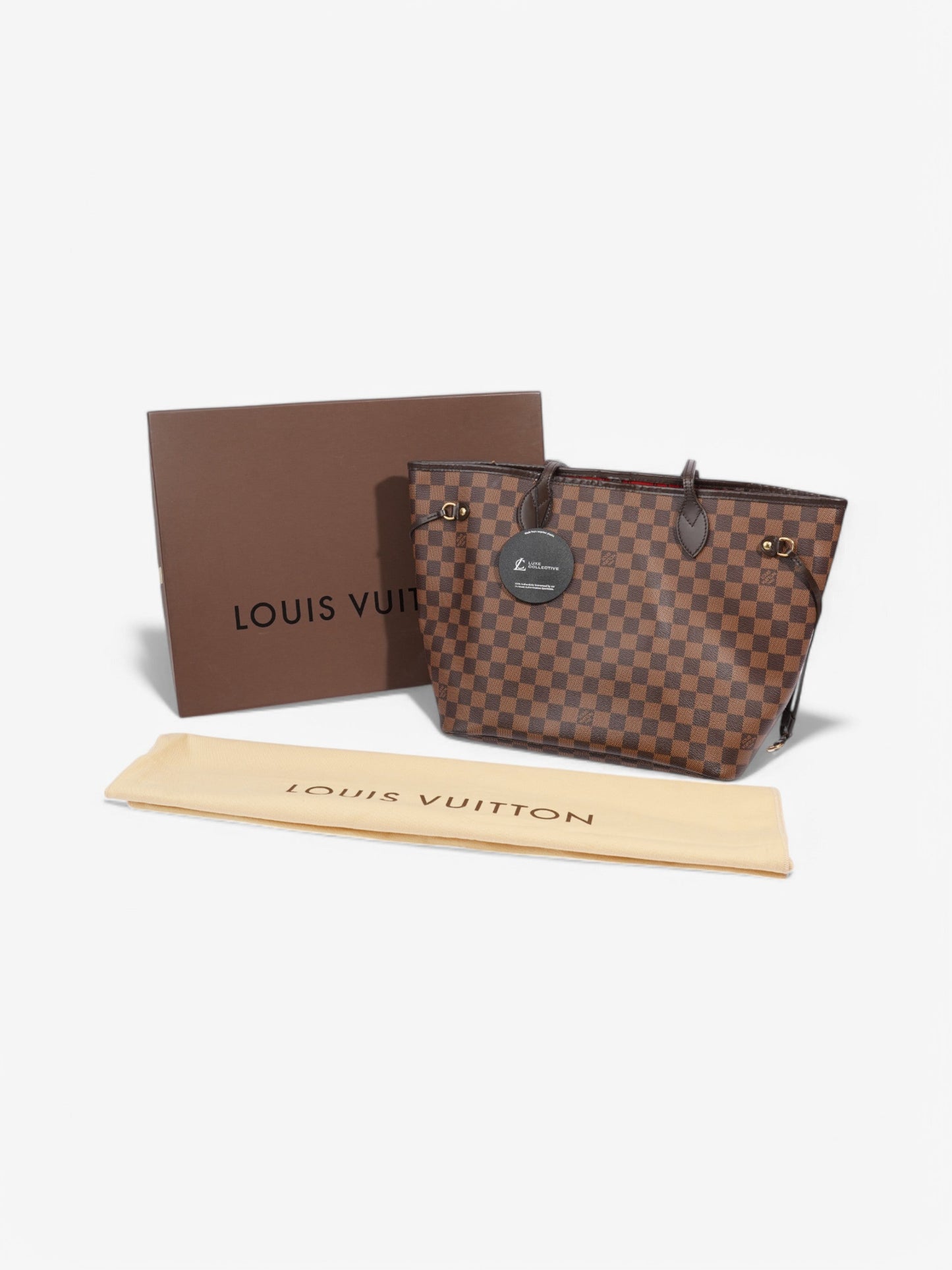 Louis Vuitton Neverfull Damier Ebene Coated Canvas MM