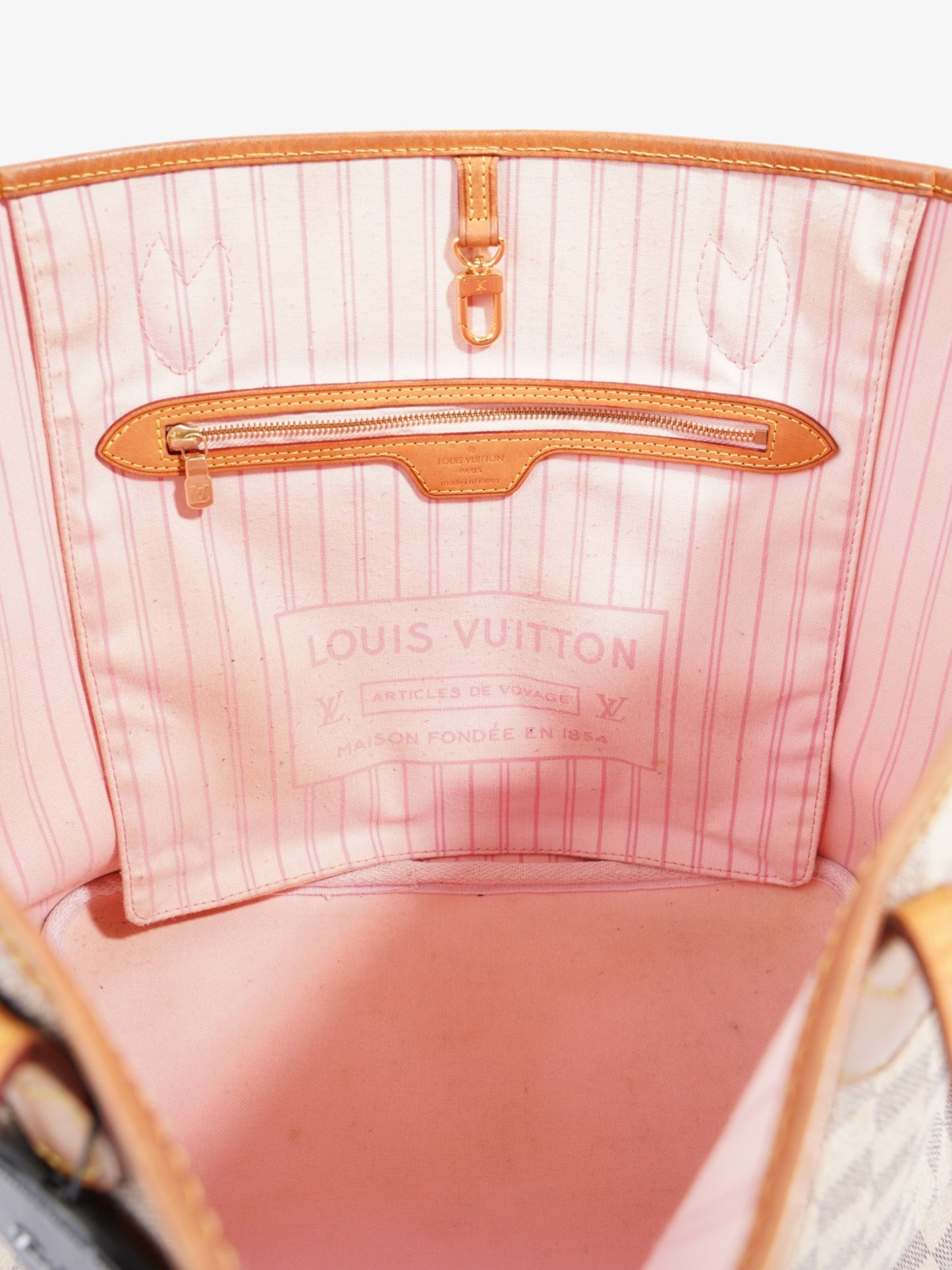 Louis Vuitton Neverfull Damier Azur Coated Canvas MM