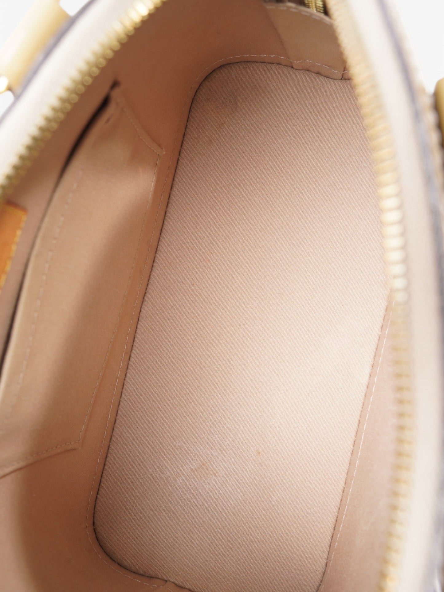 Louis Vuitton Alma Beige Vernis Leather BB