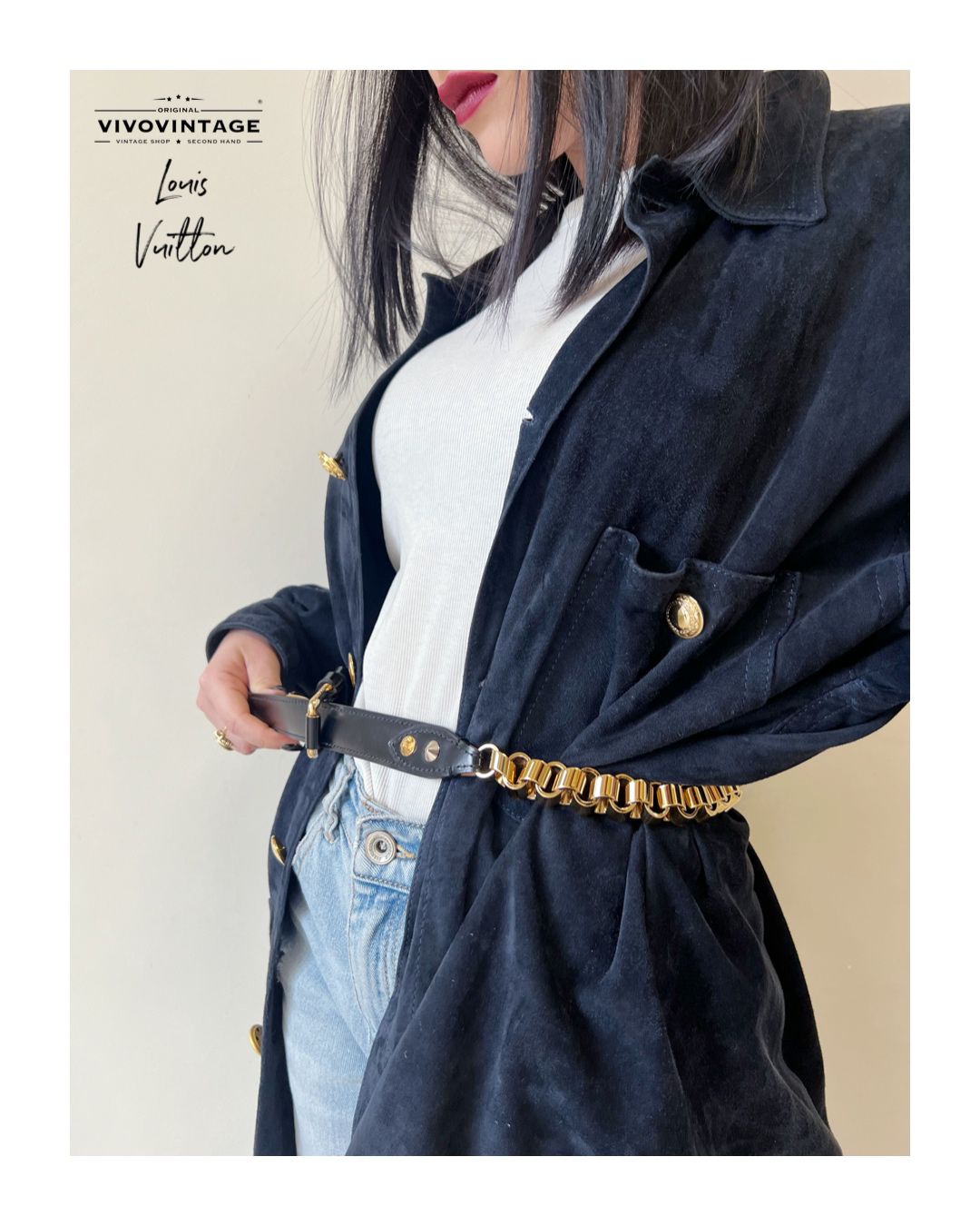 Cinta Louis Vuitton Chain tg 42