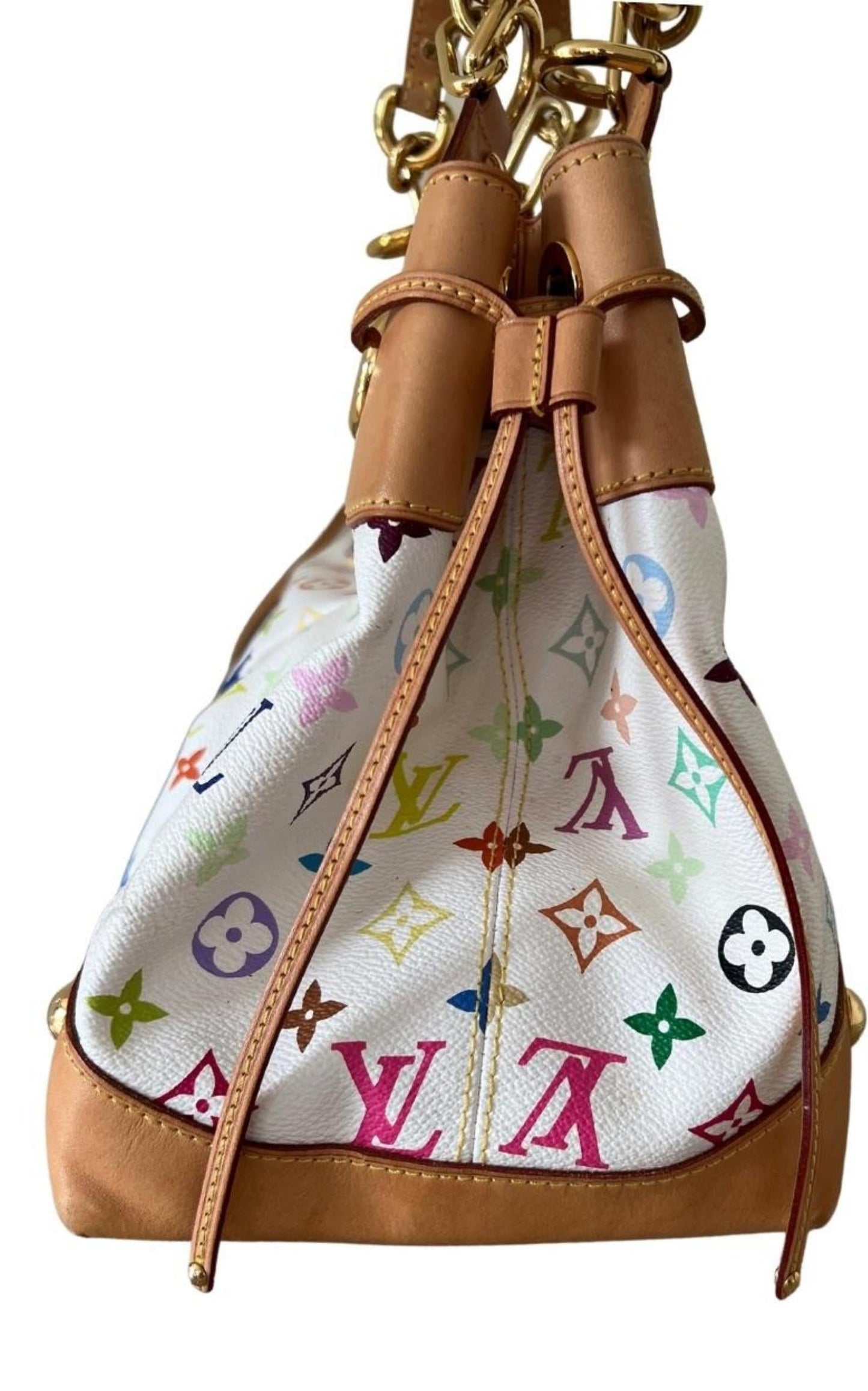 White Monogram Multicolore Canvas Ursula Bag
