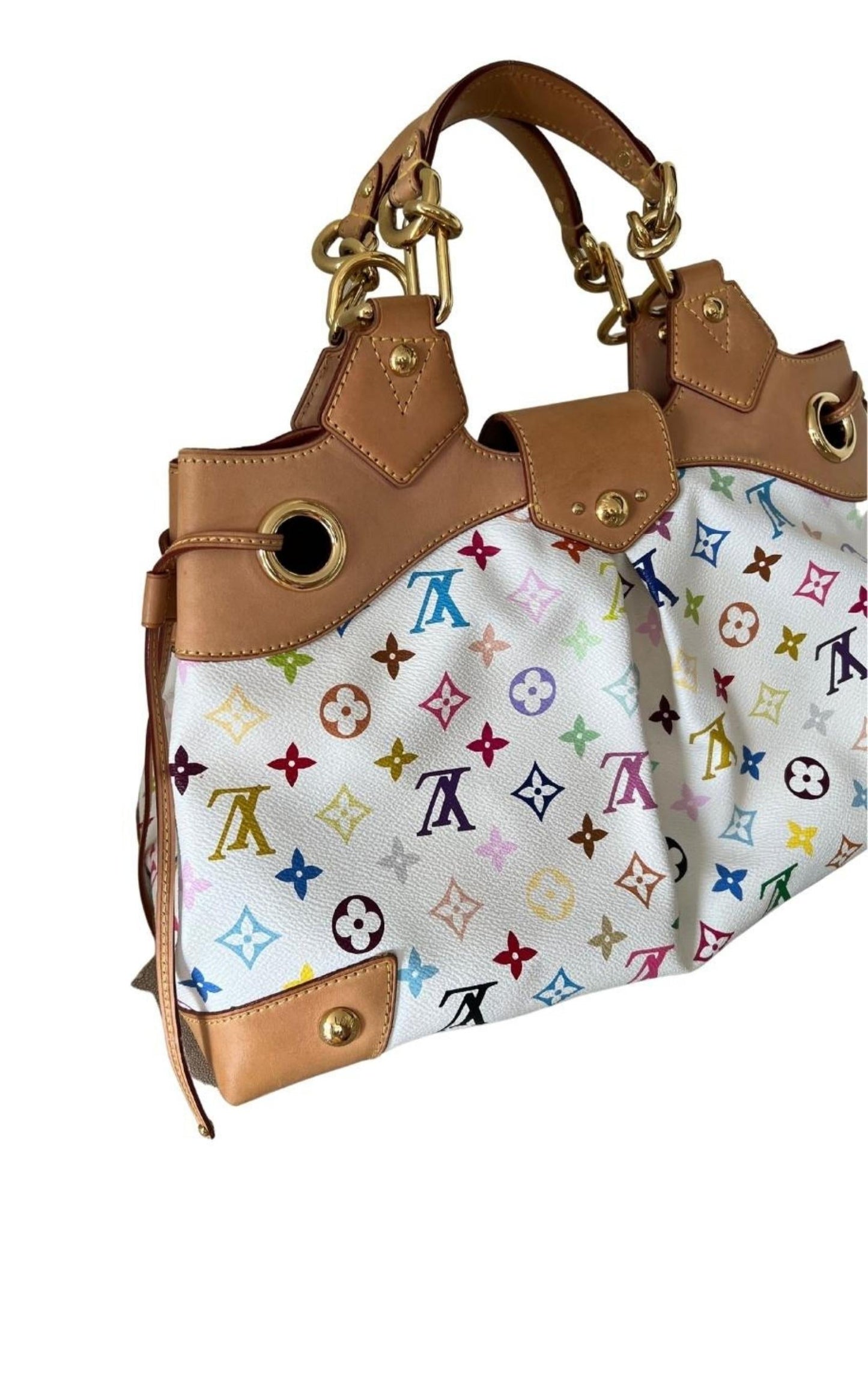 White Monogram Multicolore Canvas Ursula Bag