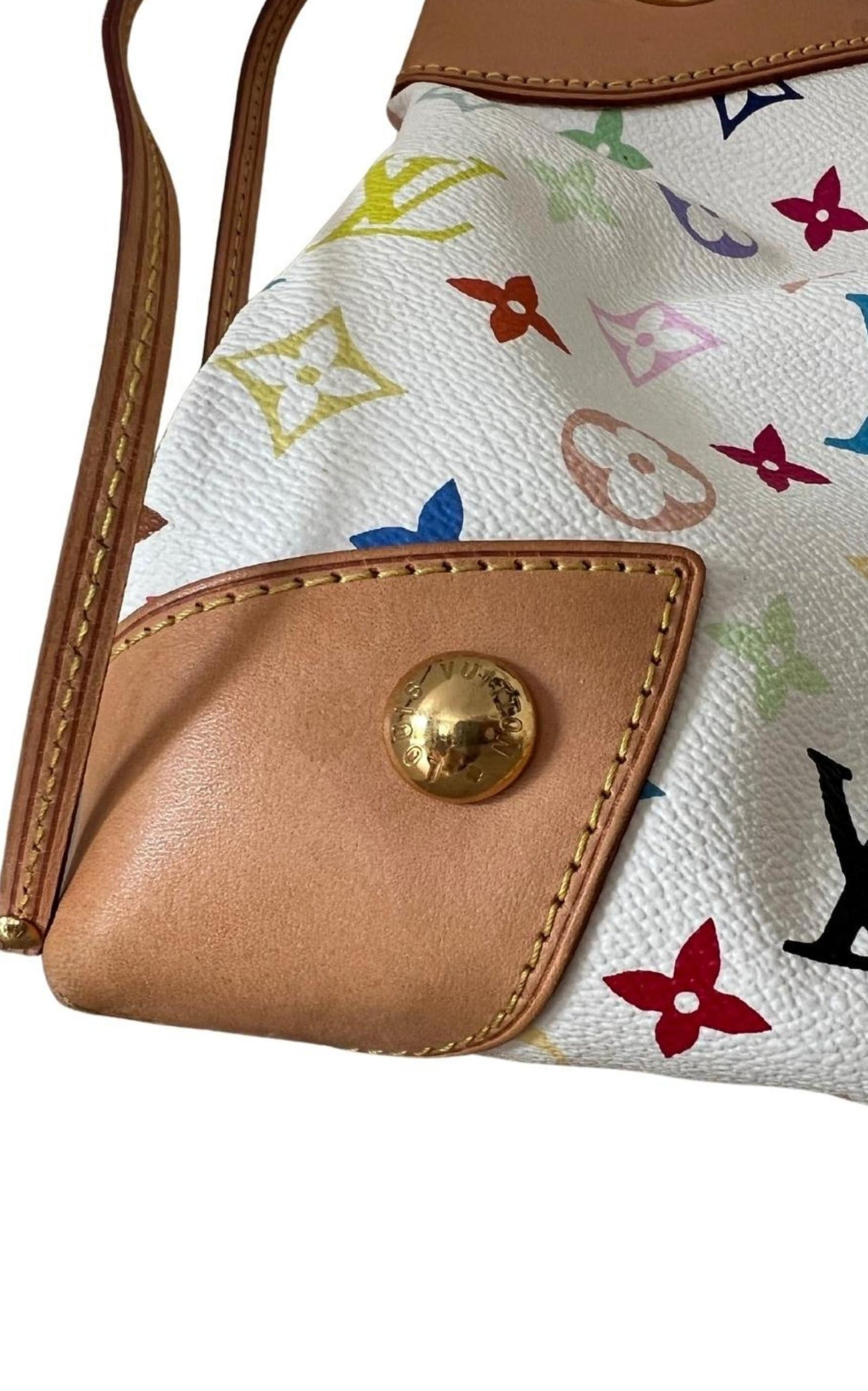 White Monogram Multicolore Canvas Ursula Bag