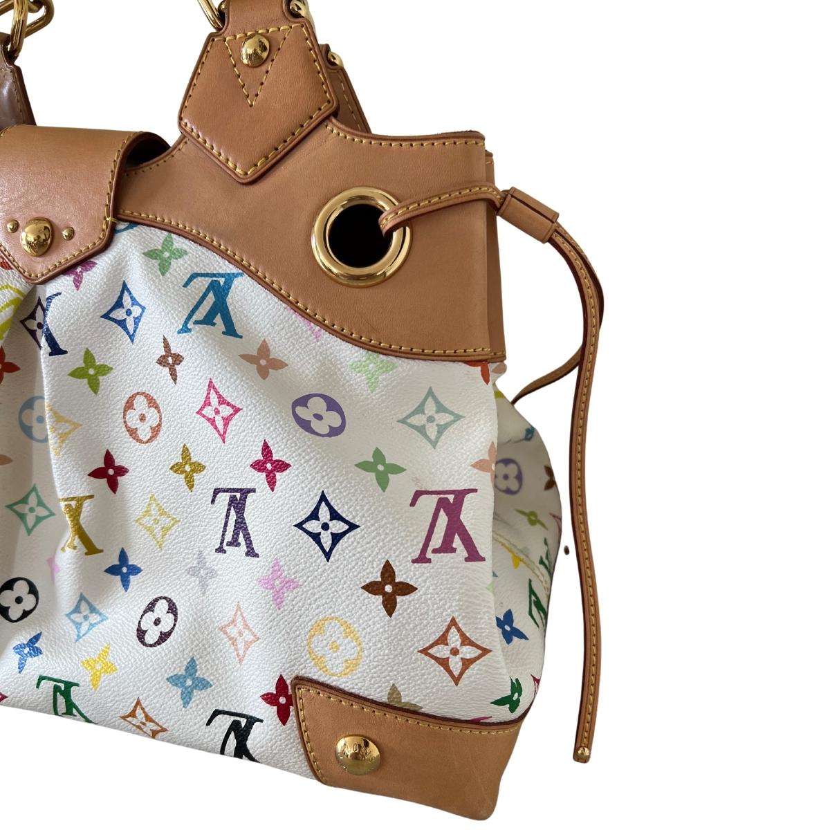 White Monogram Multicolore Canvas Ursula Bag