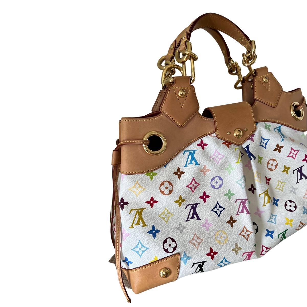 White Monogram Multicolore Canvas Ursula Bag